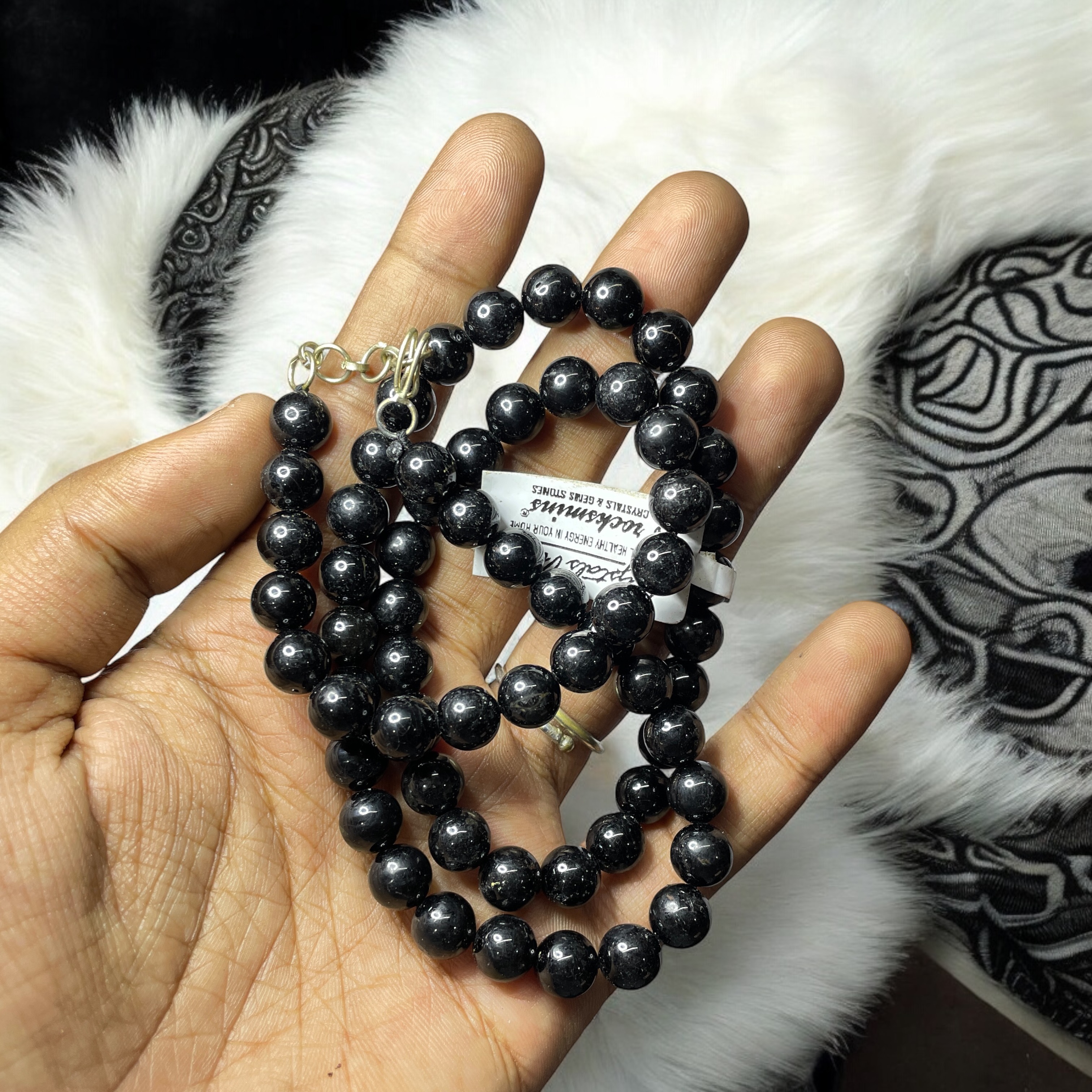 Tourmaline Crystal Necklace. Discover the Power of Natural Crystals with Rocksmins: Elegantly Crafted Crystal Necklaces Infused with Authentic Energies for Enhanced Well-Being and Spiritual Growth