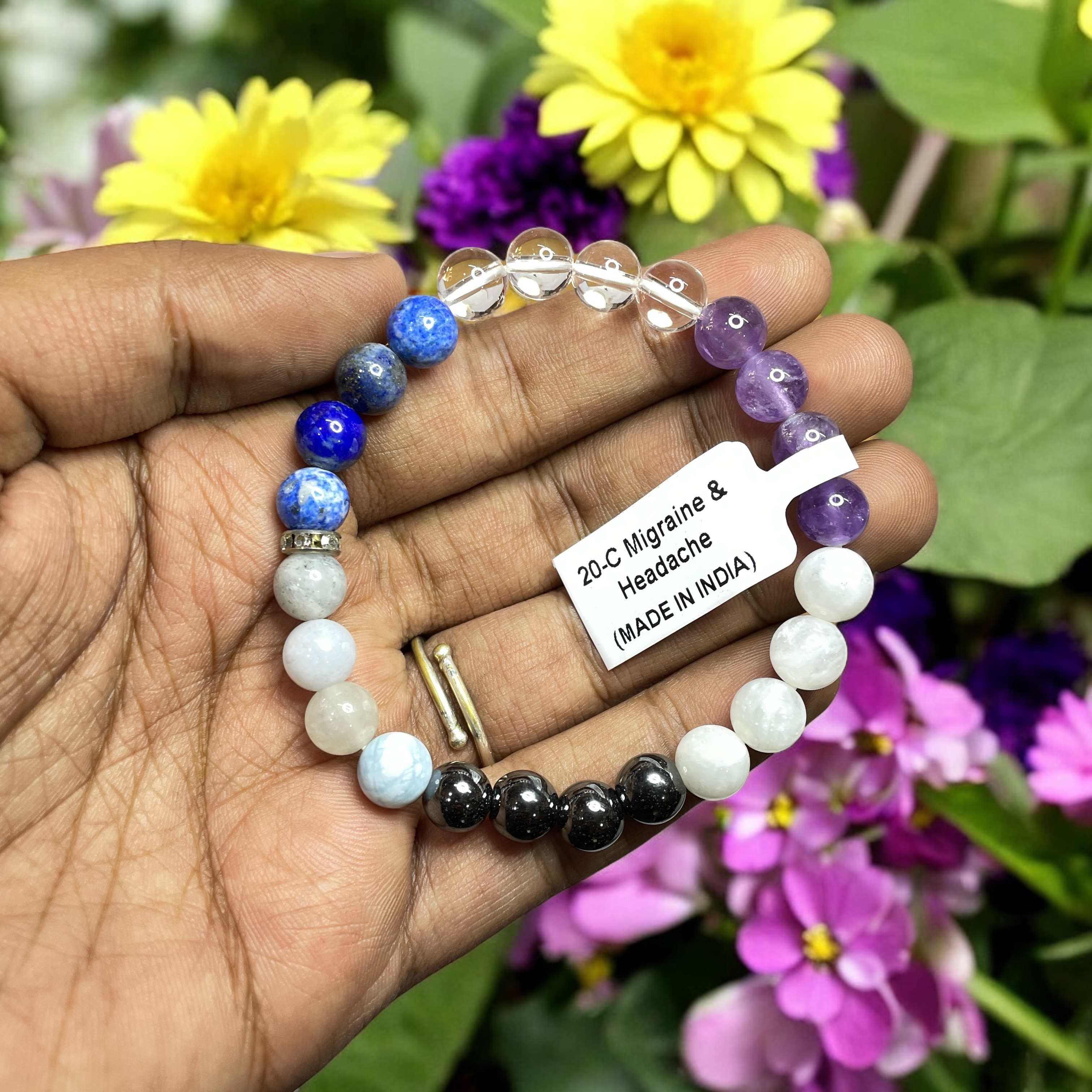 migraine--headache-remedies--intentions-bracelet-natural-made-with-original-crystal-stone-for-men-women-boy-girl-unisex-8mm-beads-stretchable-brand---rocksmins