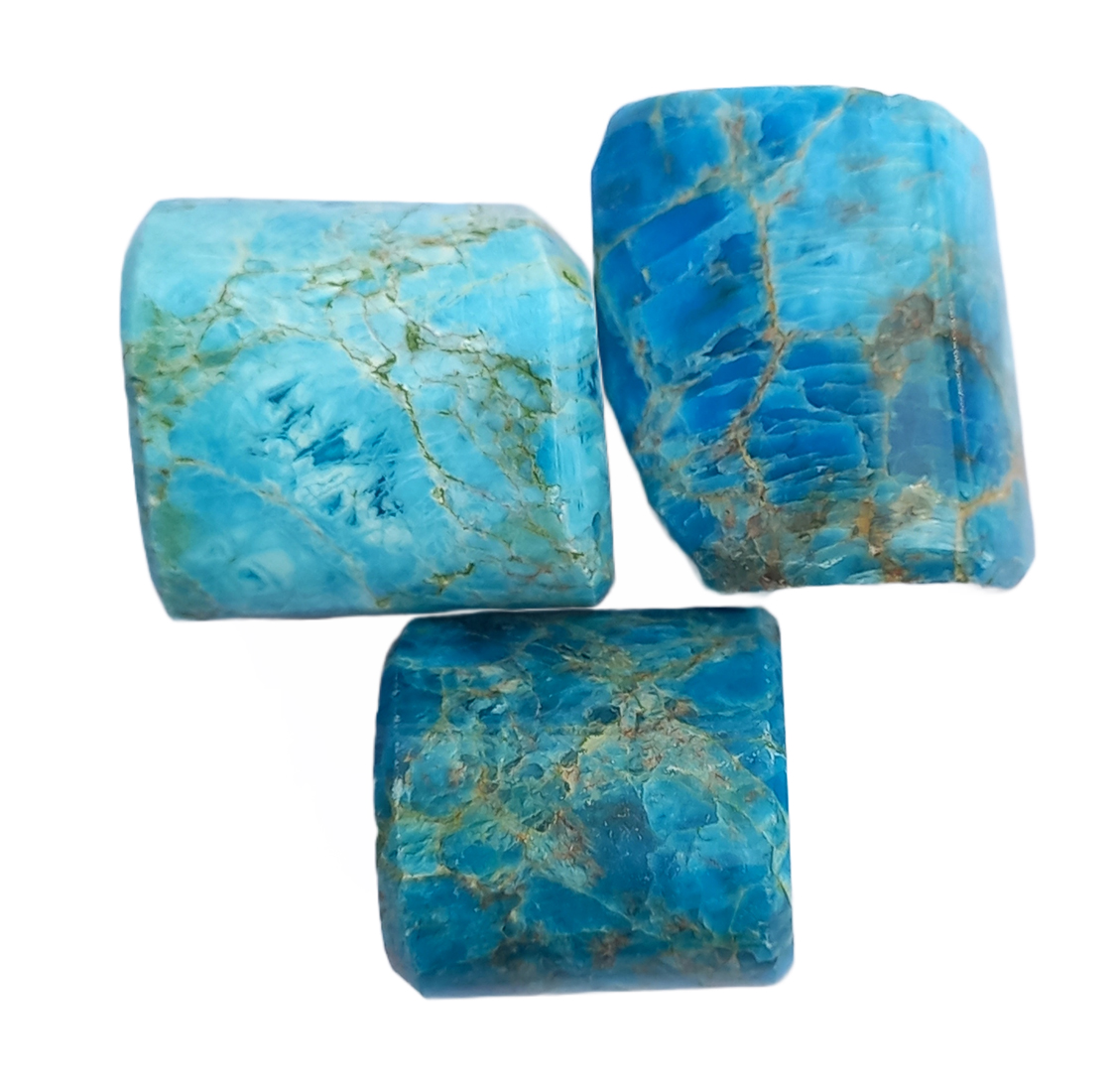 Blue Apatite Tumble Stone for Healing And Meditation (Polished) Brand : Rocksmins