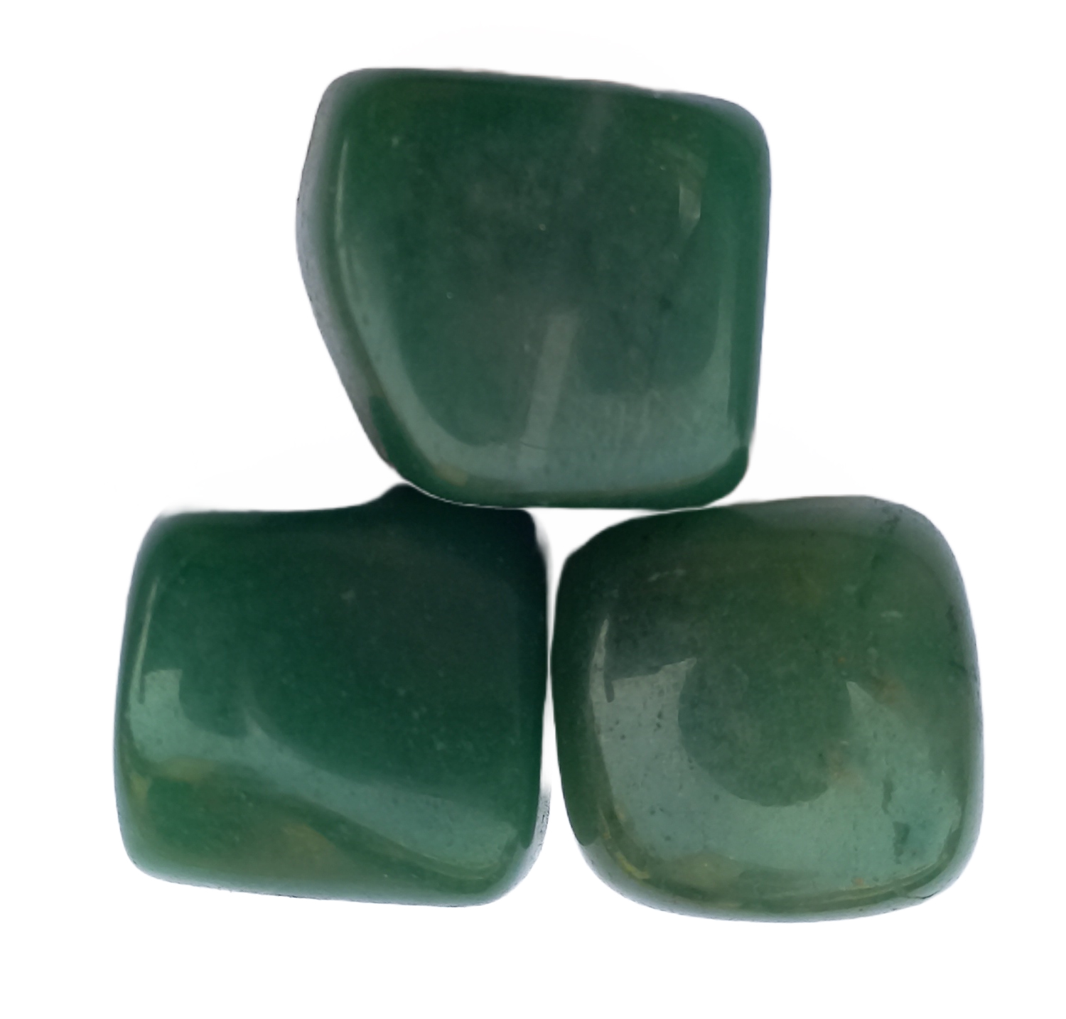 Jade Green Tumble Stone for Healing And Meditation (Polished) Brand : Rocksmins