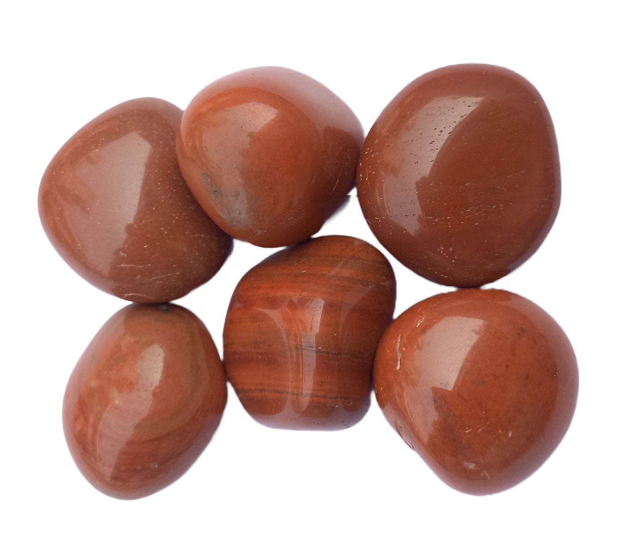 Jasper Red Tumble Stone for Healing And Meditation (Polished) Brand : Rocksmins