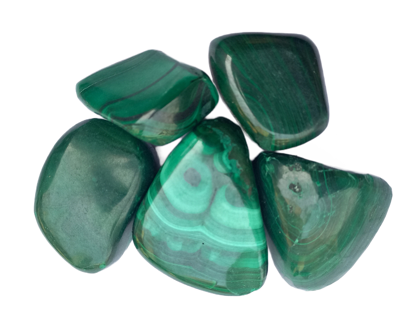 Malachite Tumble Stone for Healing And Meditation (Polished) Brand : Rocksmins