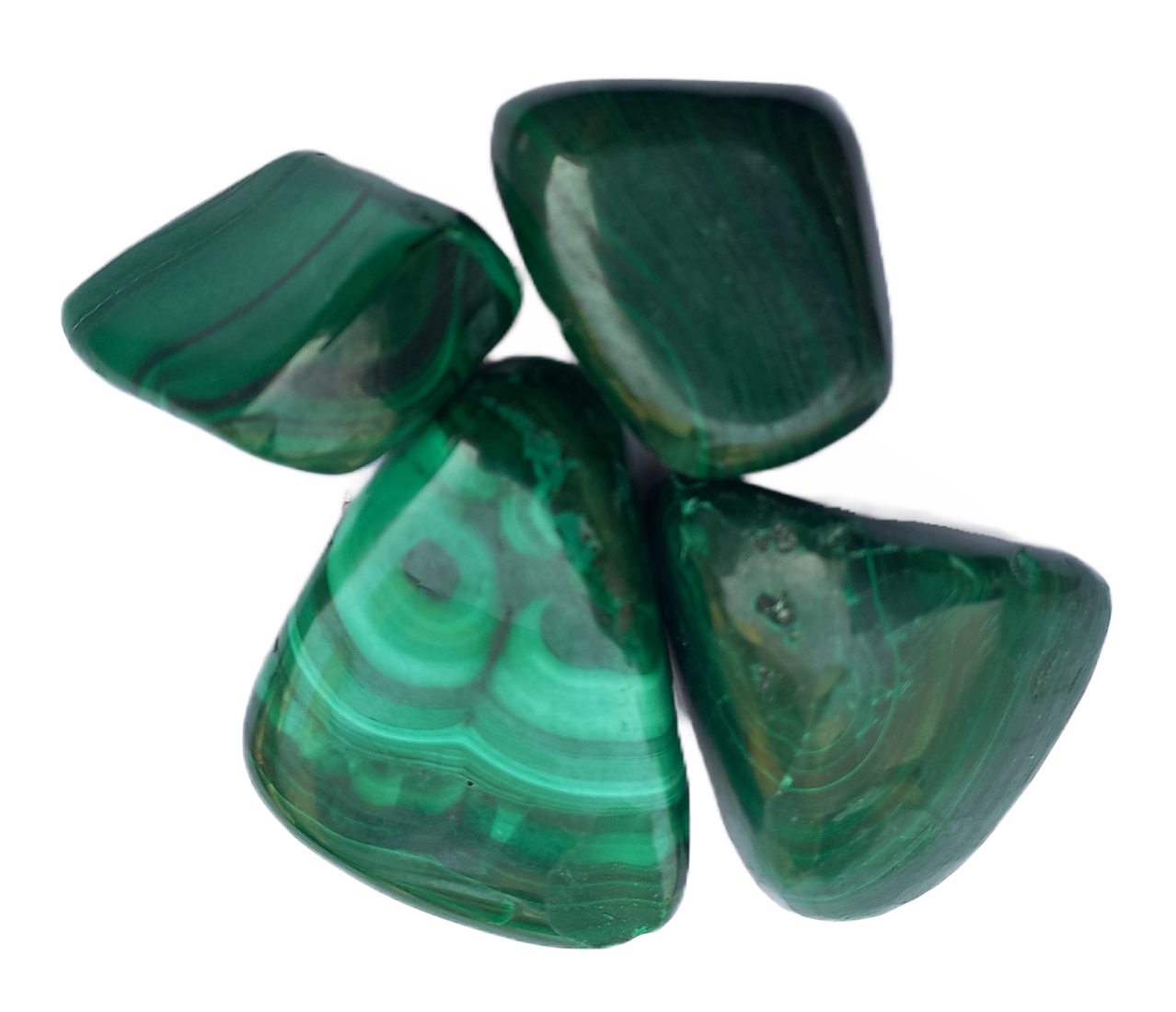 Malachite Tumble Stone for Healing And Meditation (Polished) Brand : Rocksmins