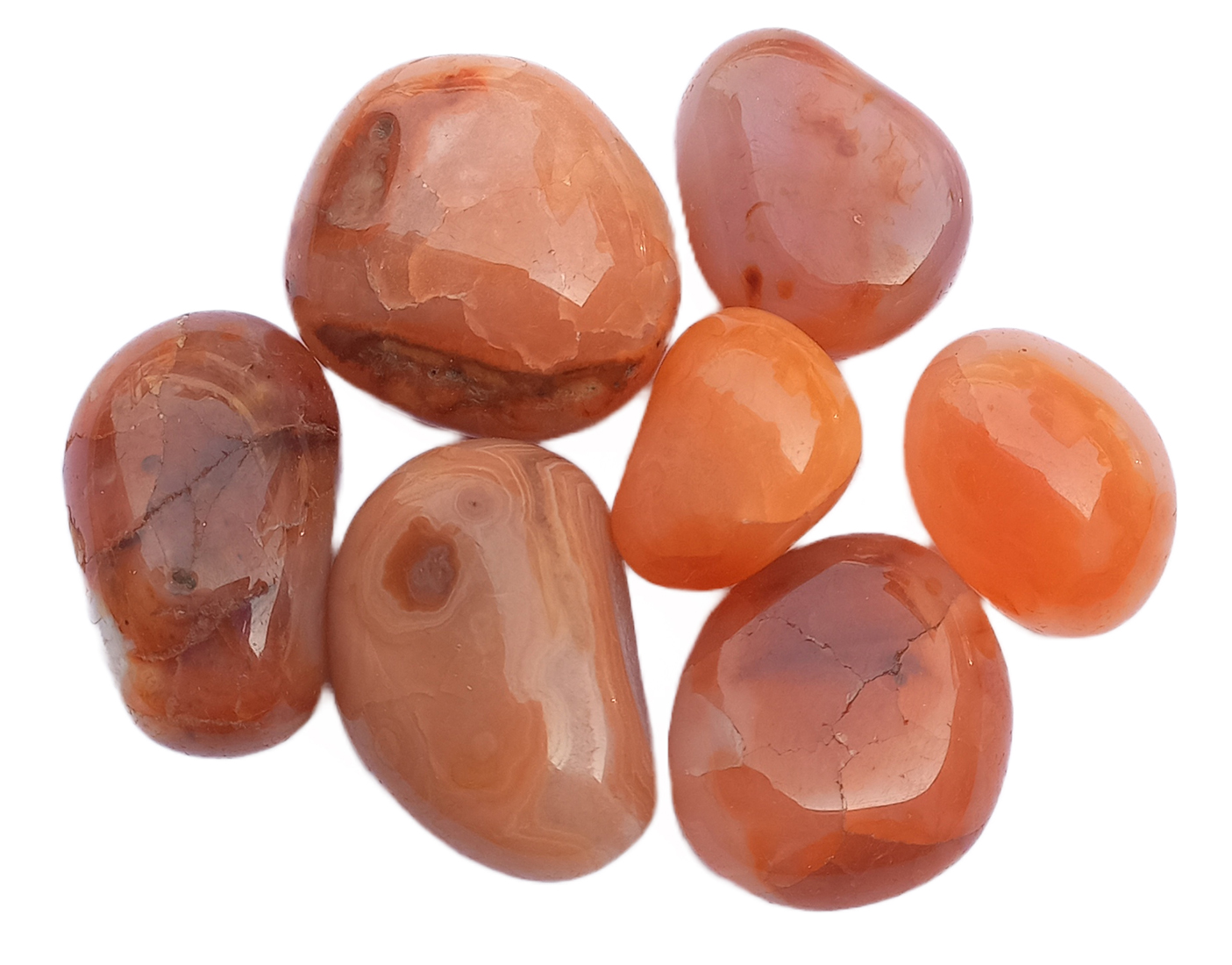 Carnelian Tumble Stone for Healing And Meditation (Polished) Brand : Rocksmins