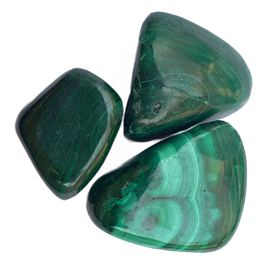 Malachite Tumble Stone for Healing And Meditation (Polished) Brand : Rocksmins