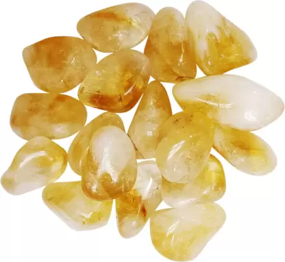Citrine Natural Tumble Stone for Healing And Meditation (Polished) Brand : Rocksmins