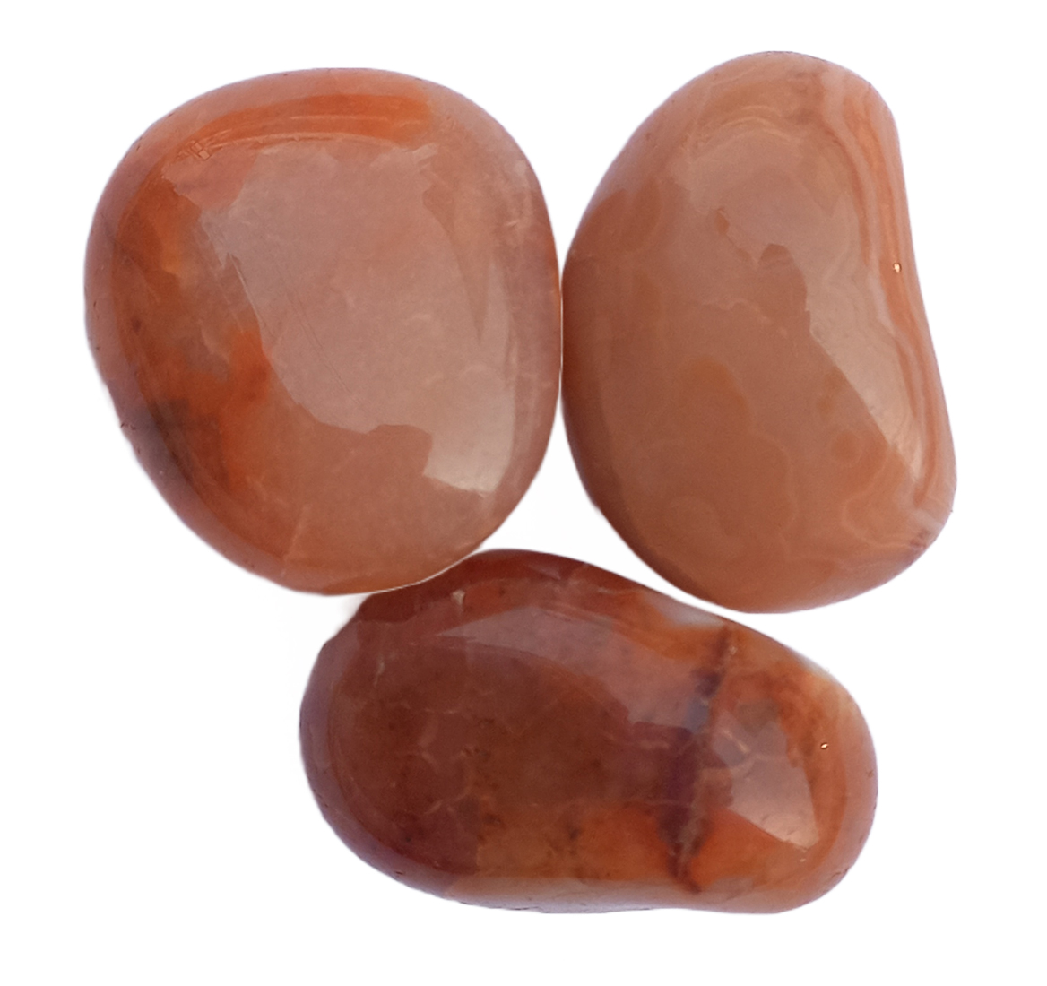 Carnelian Tumble Stone for Healing And Meditation (Polished) Brand : Rocksmins