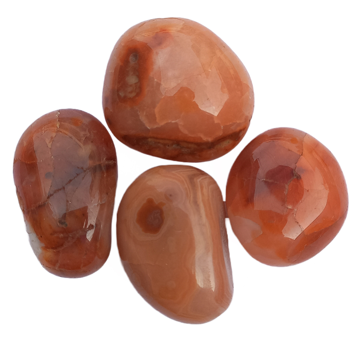 Carnelian Tumble Stone for Healing And Meditation (Polished) Brand : Rocksmins