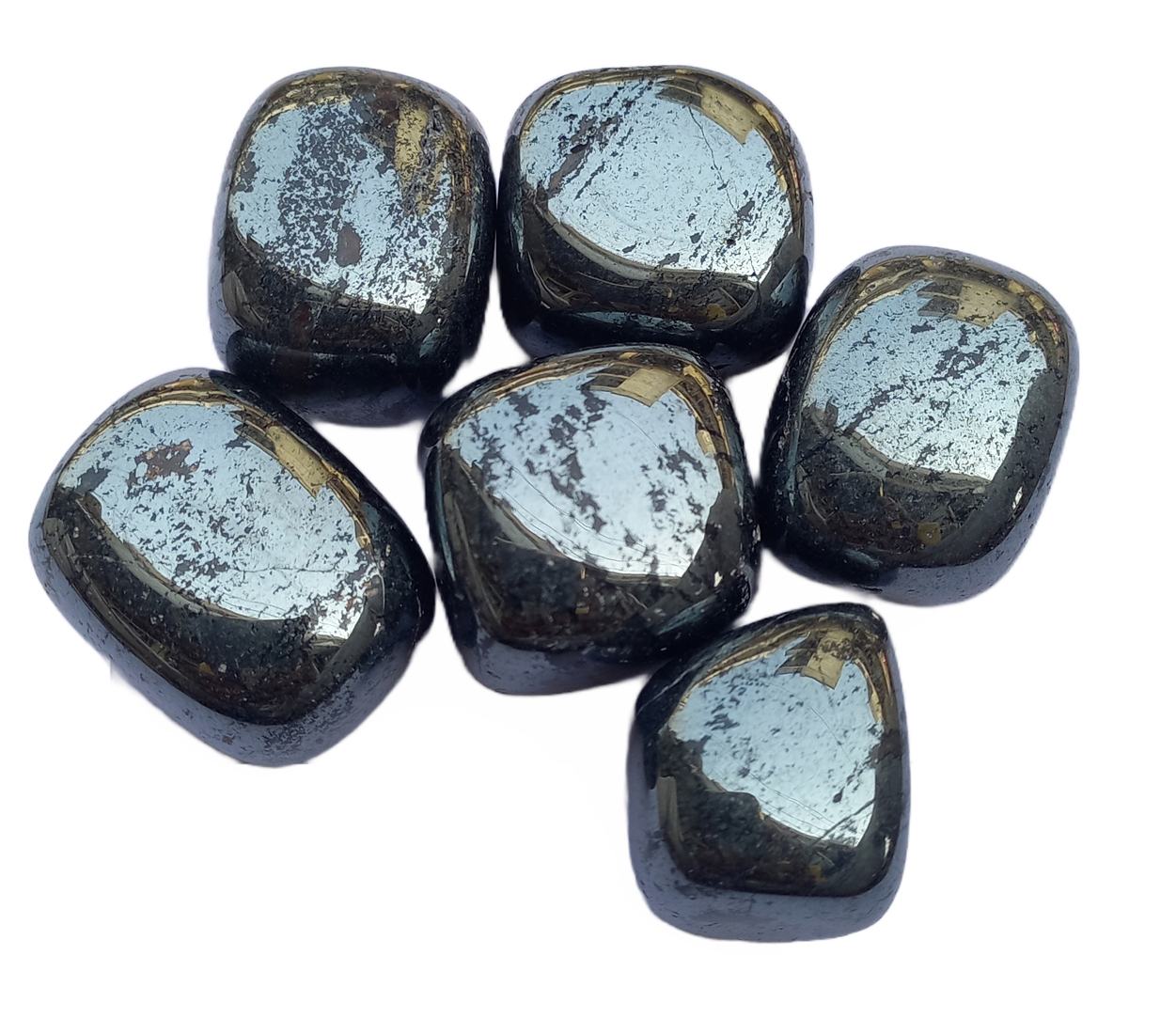 Hematite Tumble Stone for Healing And Meditation (Polished) Brand : Rocksmins