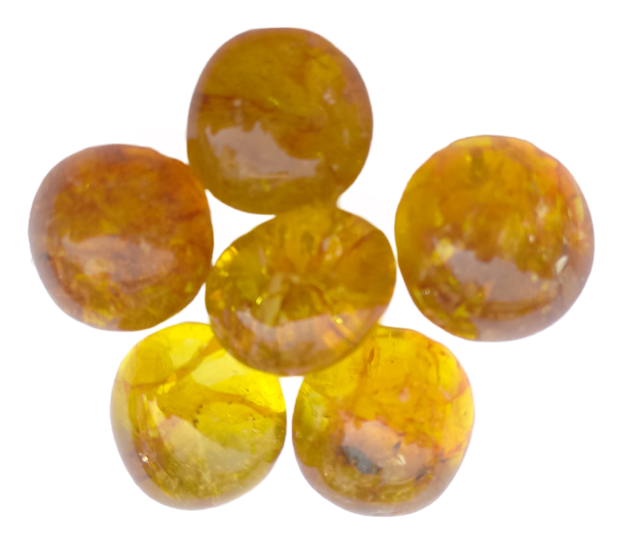 Citrine AAA Tumble Stone for Healing And Meditation (Polished) Brand : Rocksmins