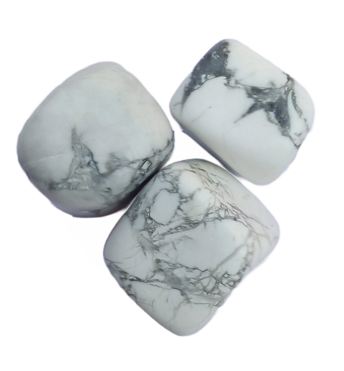 Howlite Tumble Stone for Healing And Meditation (Polished) Brand : Rocksmins