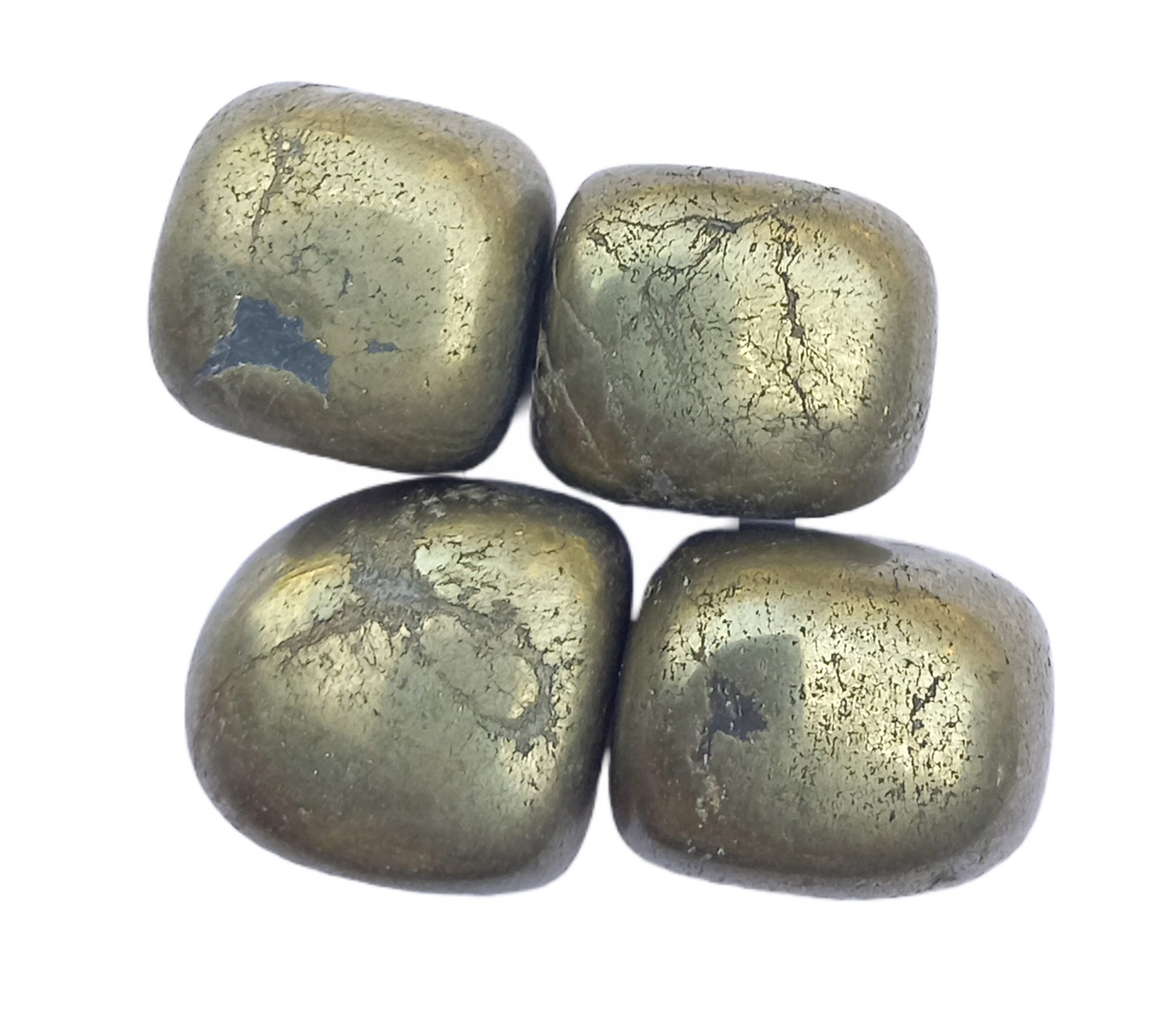 Pyrite Tumble Stone for Healing And Meditation (Polished) Brand : Rocksmins