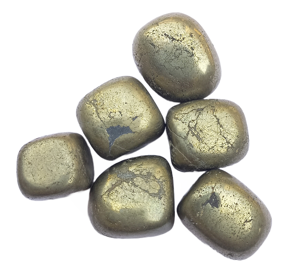 Pyrite Tumble Stone for Healing And Meditation (Polished) Brand : Rocksmins