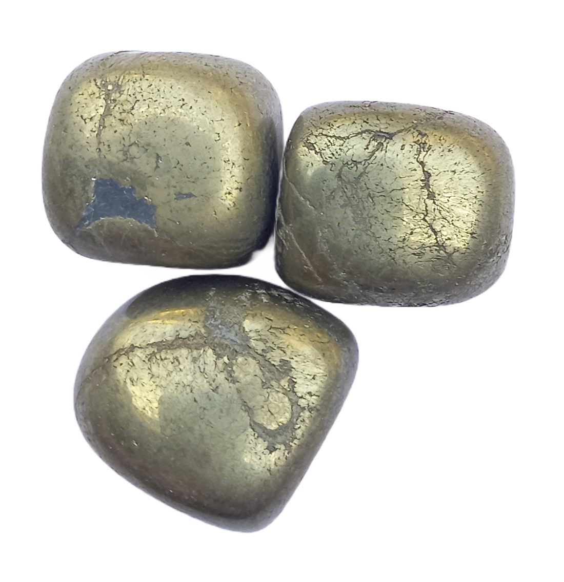 Pyrite Tumble Stone for Healing And Meditation (Polished) Brand : Rocksmins