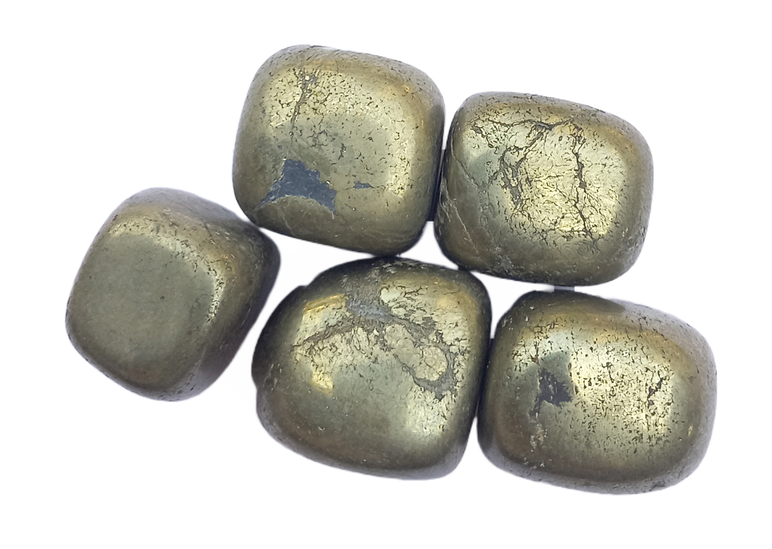 Pyrite Tumble Stone for Healing And Meditation (Polished) Brand : Rocksmins