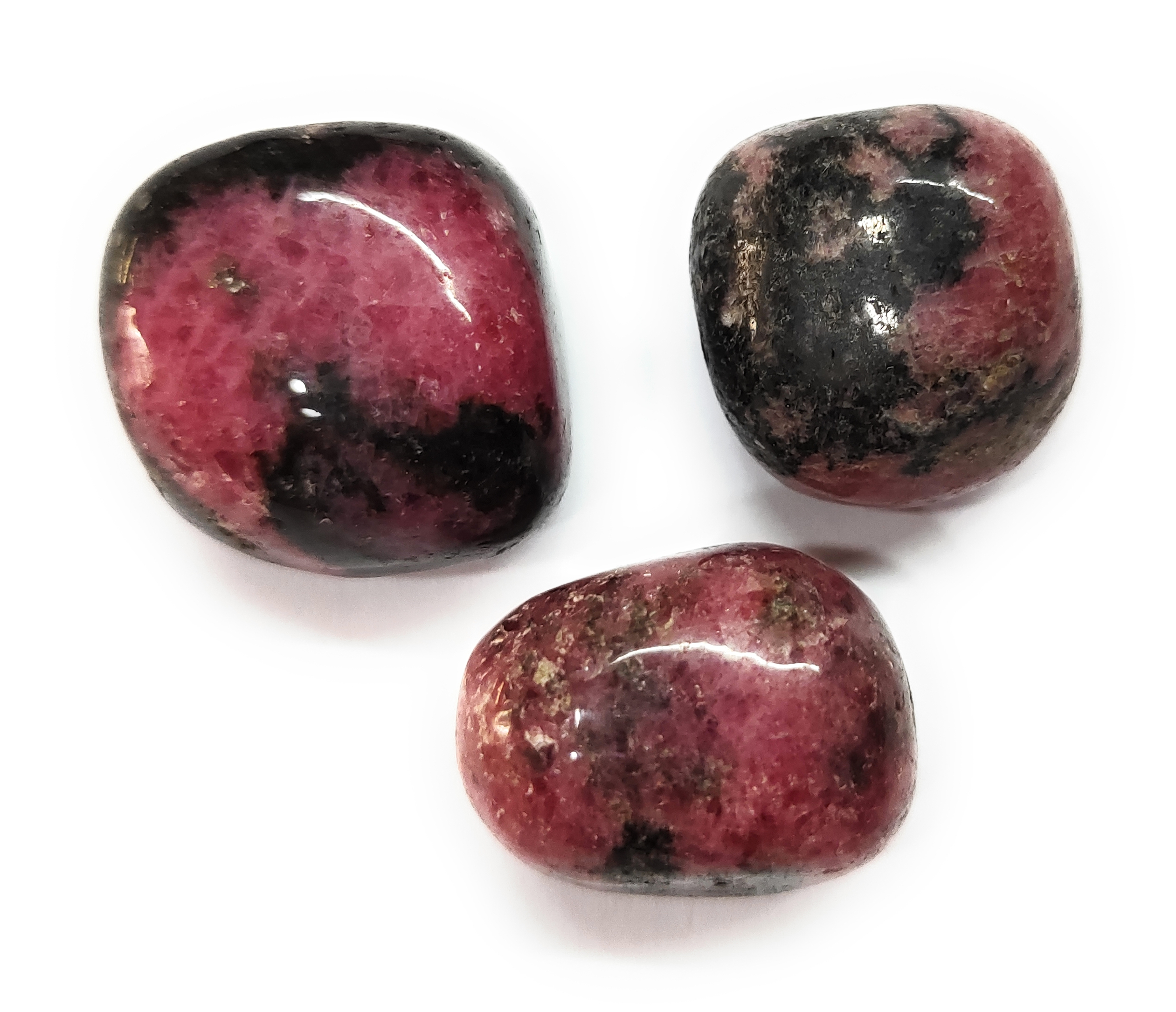 Rhodonite tumble stone for healing and meditation (polished) brand : rocksmins