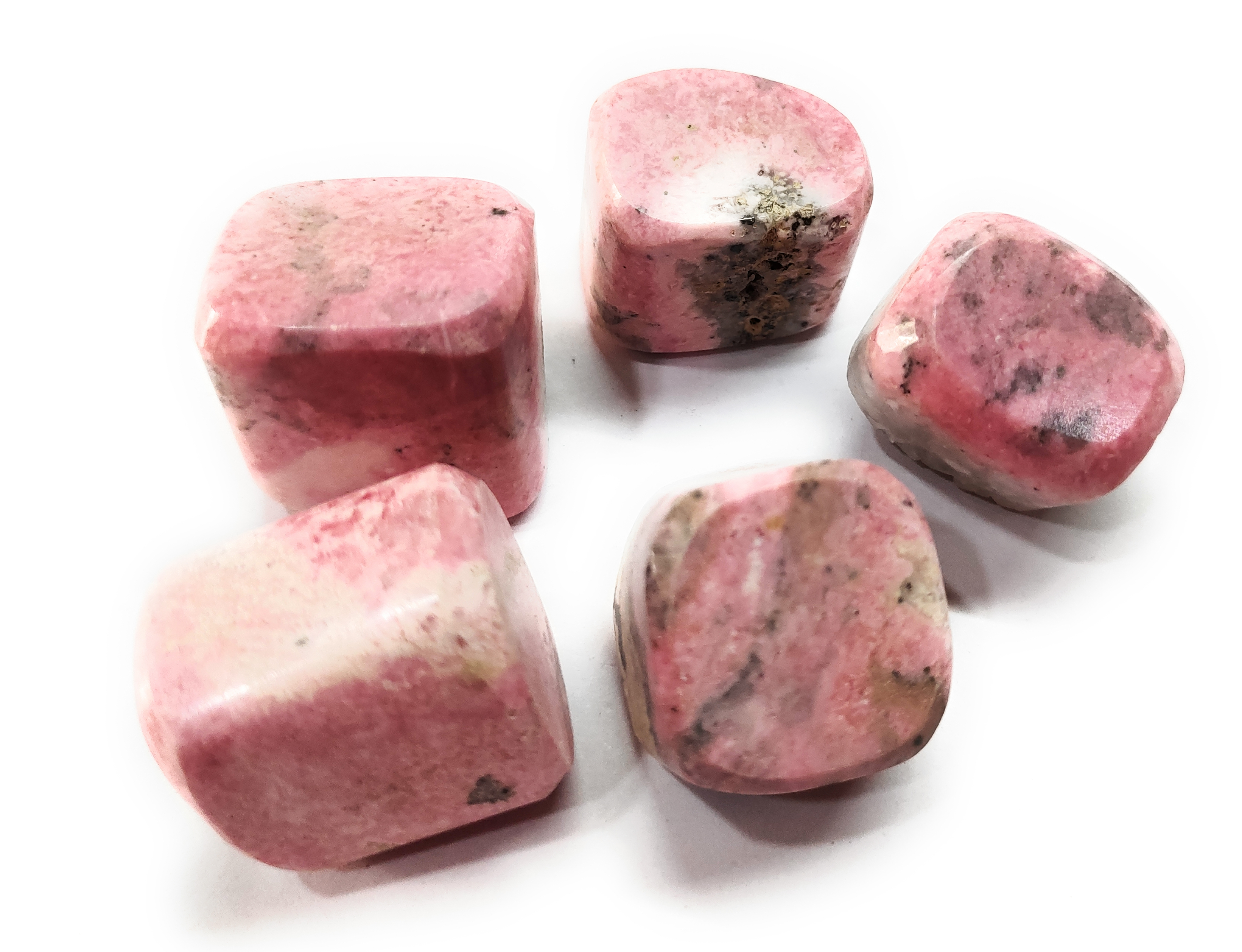 Rhodochrosite tumble stone for healing and meditation (polished) brand : rocksmins