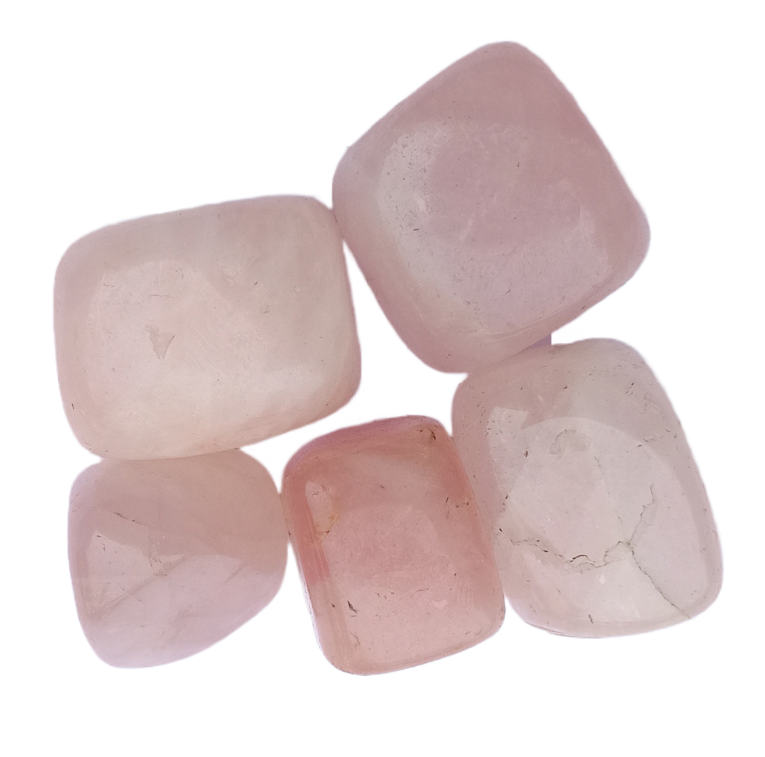 Quartz Rose tumble stone for healing and meditation (polished) brand : rocksmins