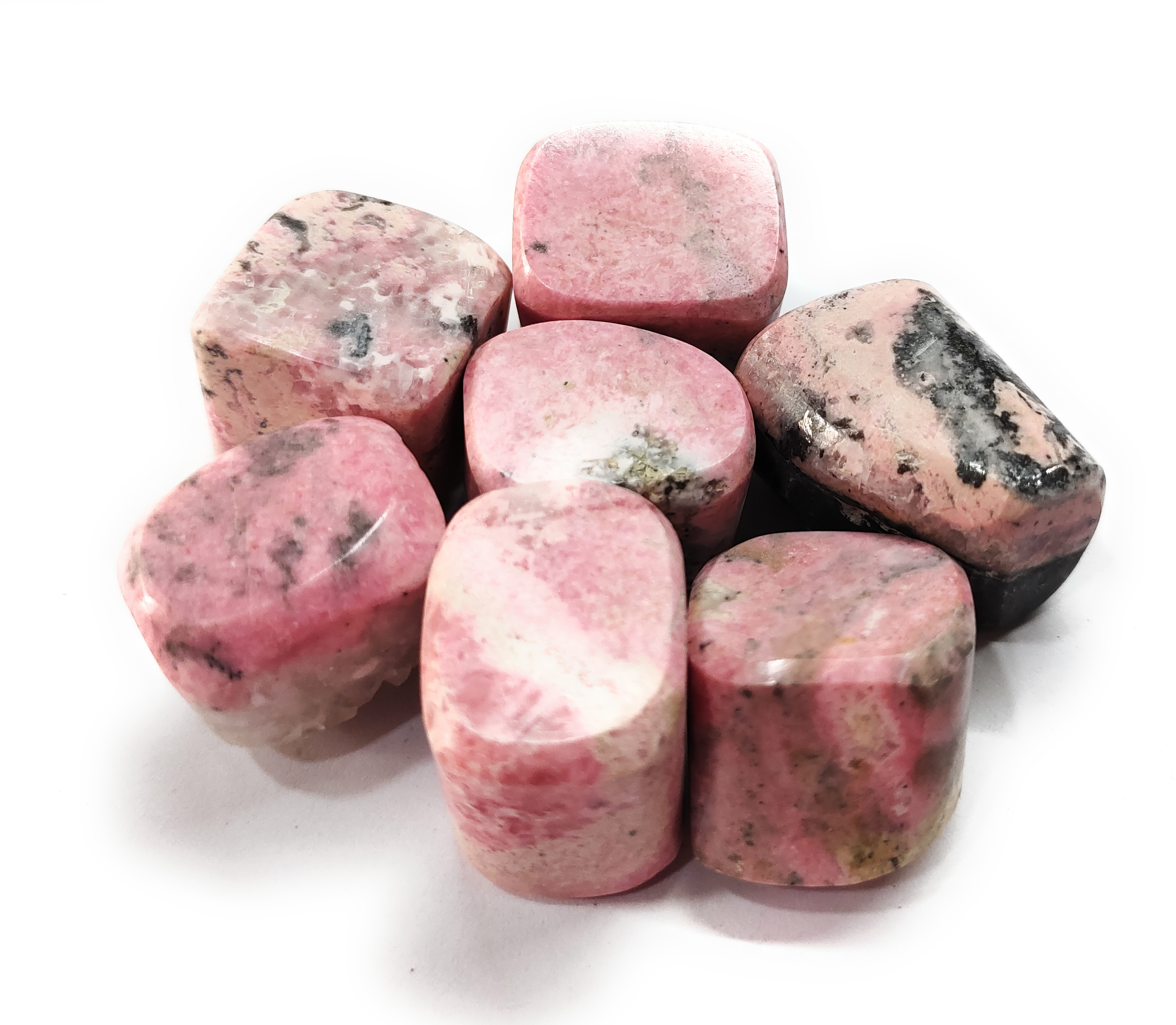 Rhodochrosite tumble stone for healing and meditation (polished) brand : rocksmins