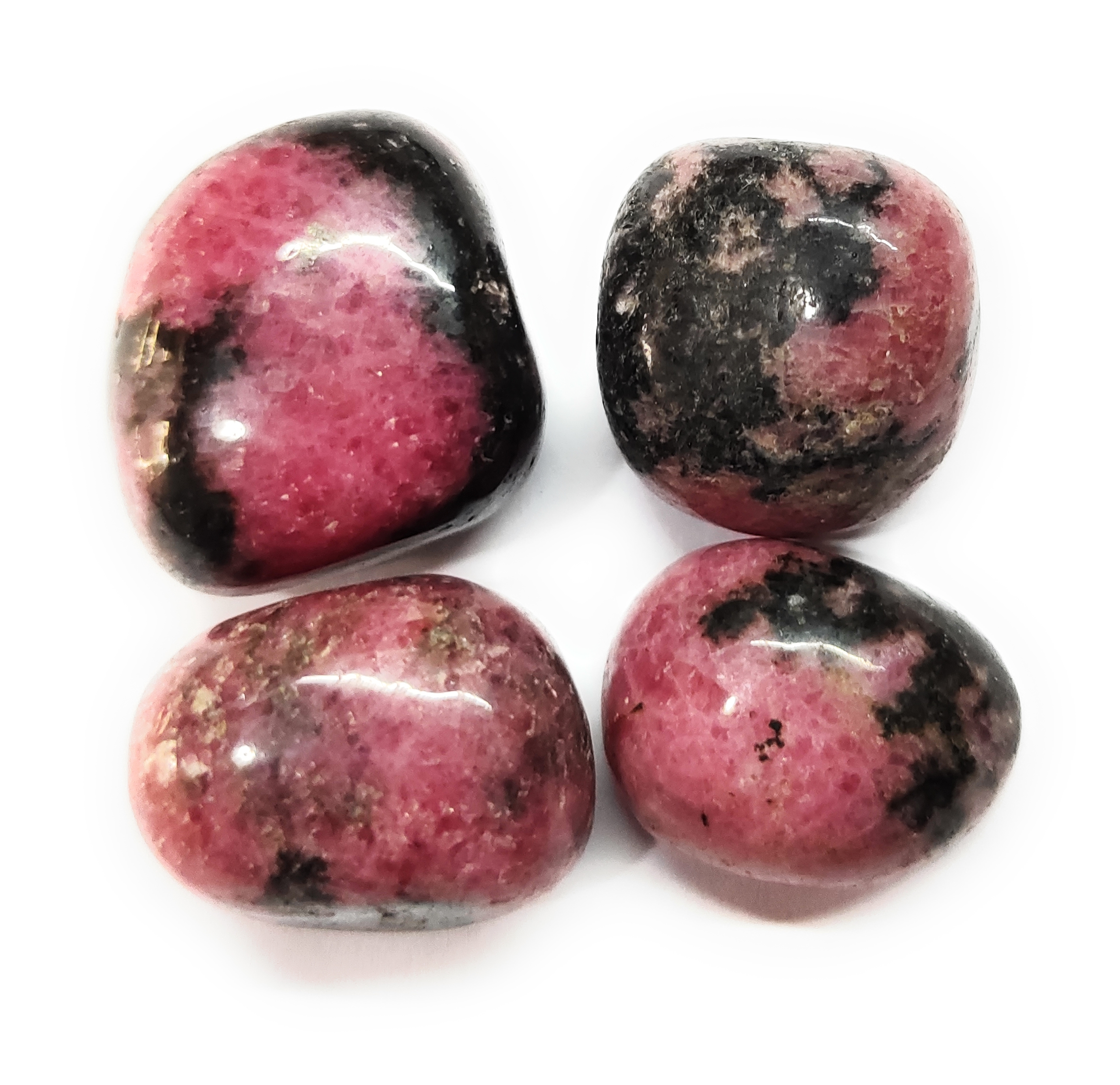 Rhodonite tumble stone for healing and meditation (polished) brand : rocksmins
