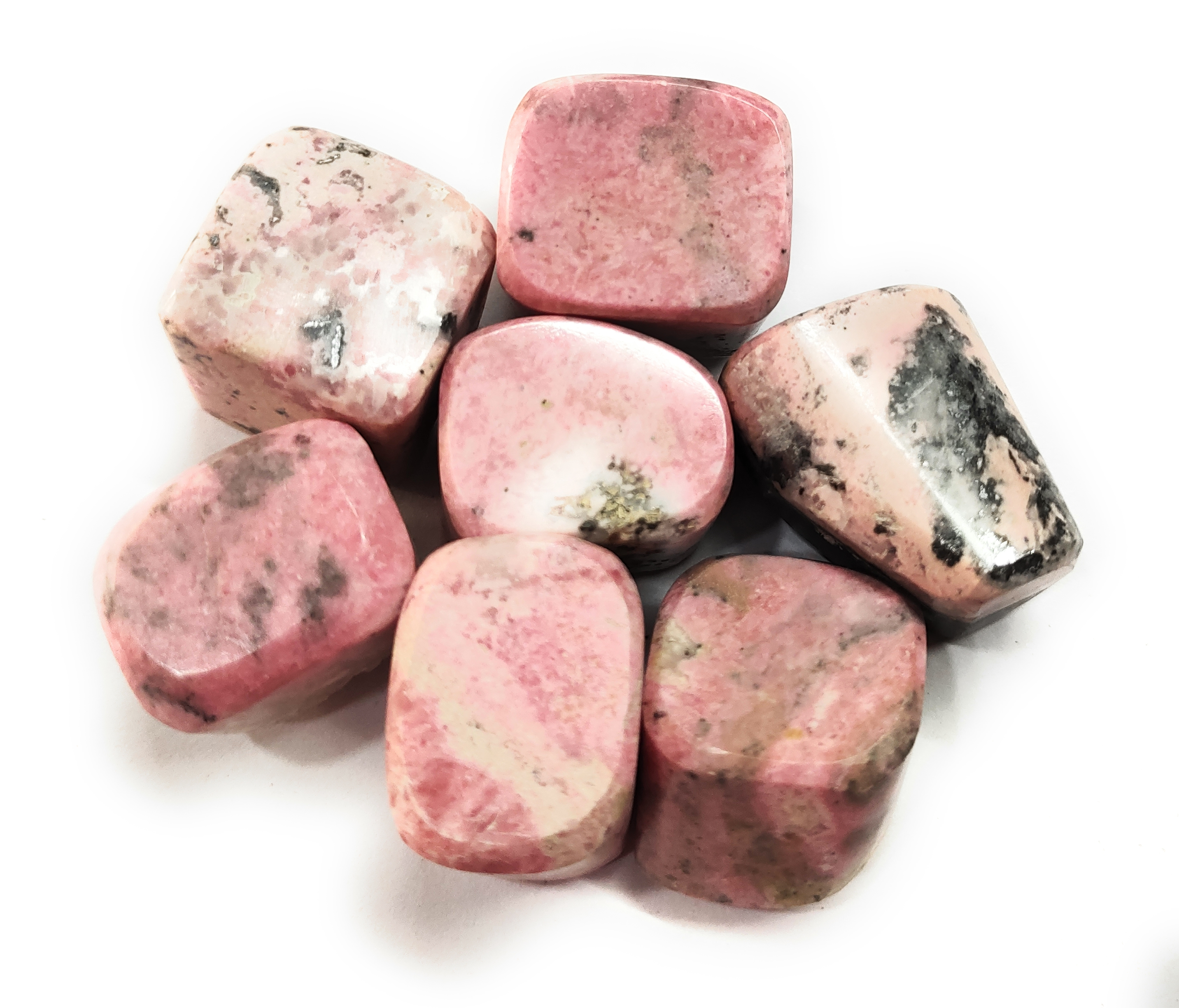 Rhodochrosite tumble stone for healing and meditation (polished) brand : rocksmins