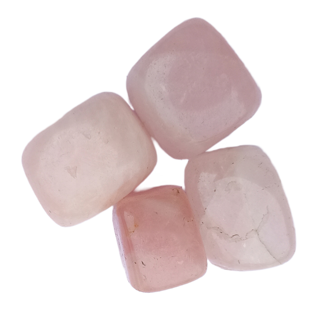 Quartz Rose tumble stone for healing and meditation (polished) brand : rocksmins
