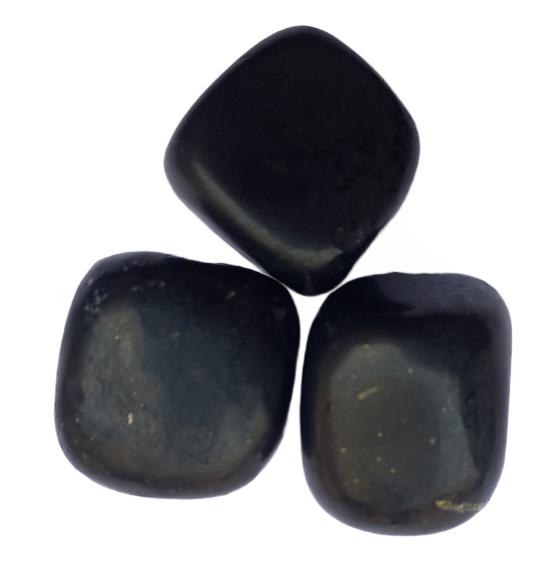Shungite tumble stone for healing and meditation (polished) brand : rocksmins