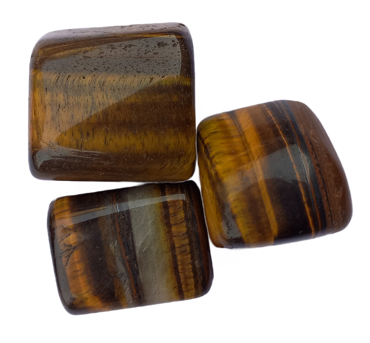 Tiger Eye Tumble Stone For Healing And Meditation (Polished) Brand : Rocksmins 