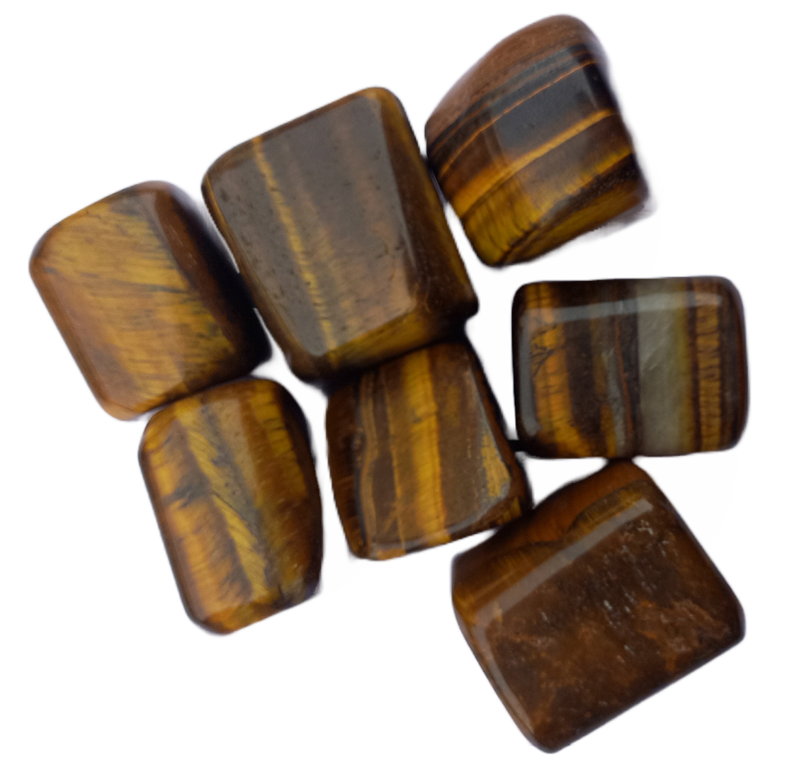 Tiger Eye Tumble Stone For Healing And Meditation (Polished) Brand : Rocksmins 