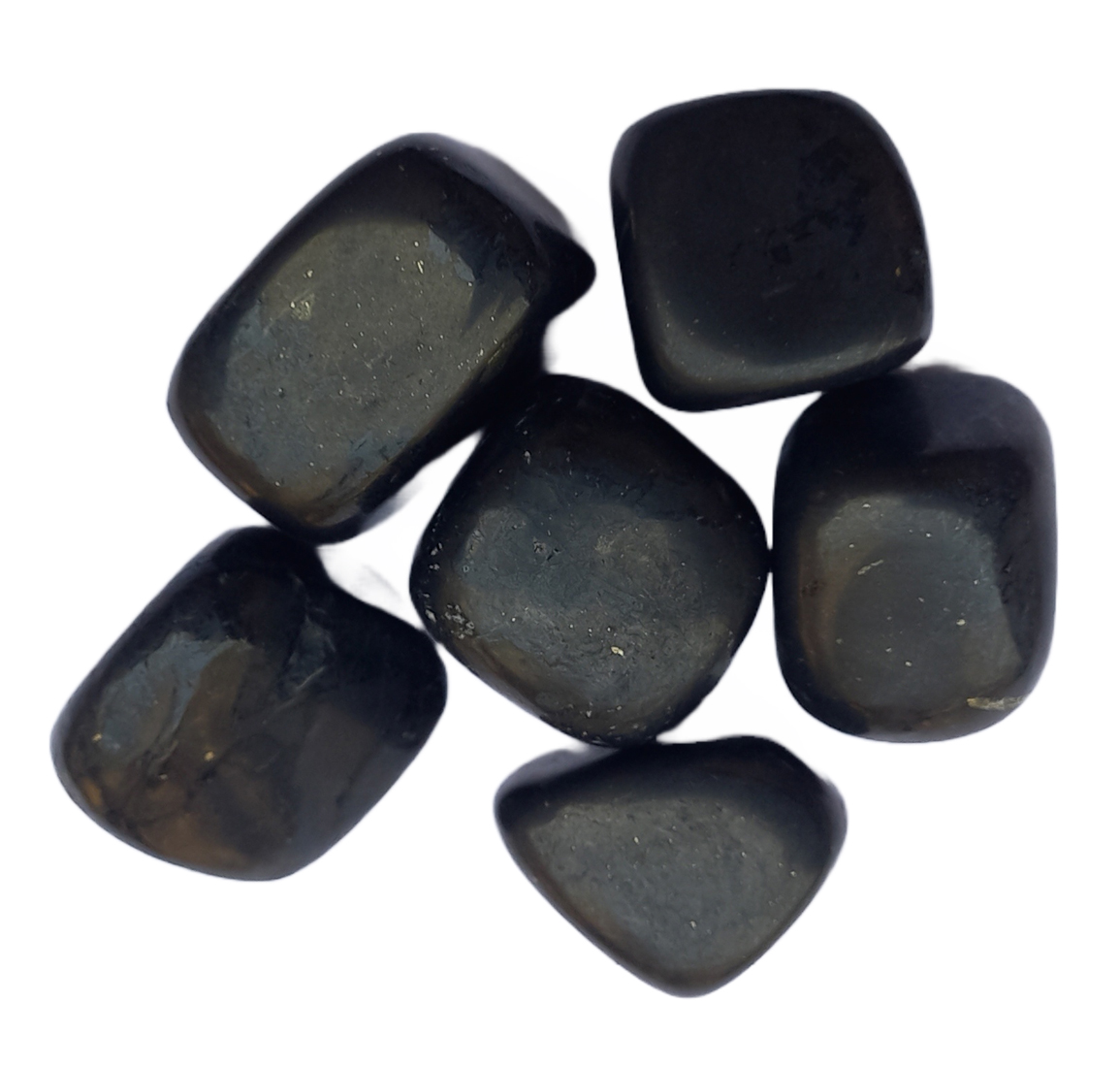Shungite tumble stone for healing and meditation (polished) brand : rocksmins