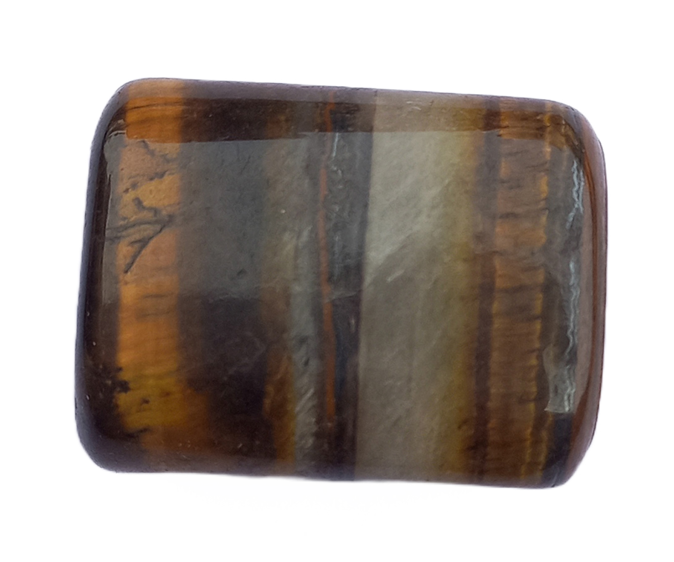 Tiger Eye Tumble Stone For Healing And Meditation (Polished) Brand : Rocksmins 