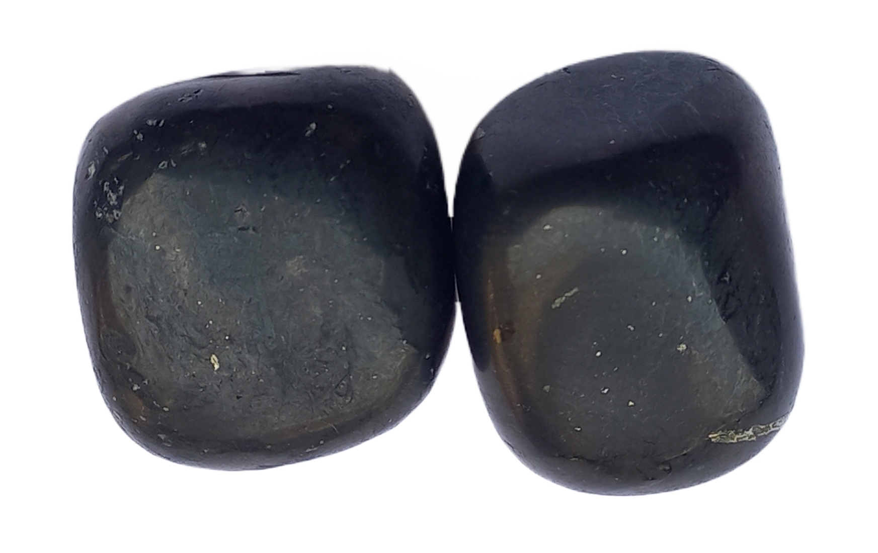 Shungite tumble stone for healing and meditation (polished) brand : rocksmins