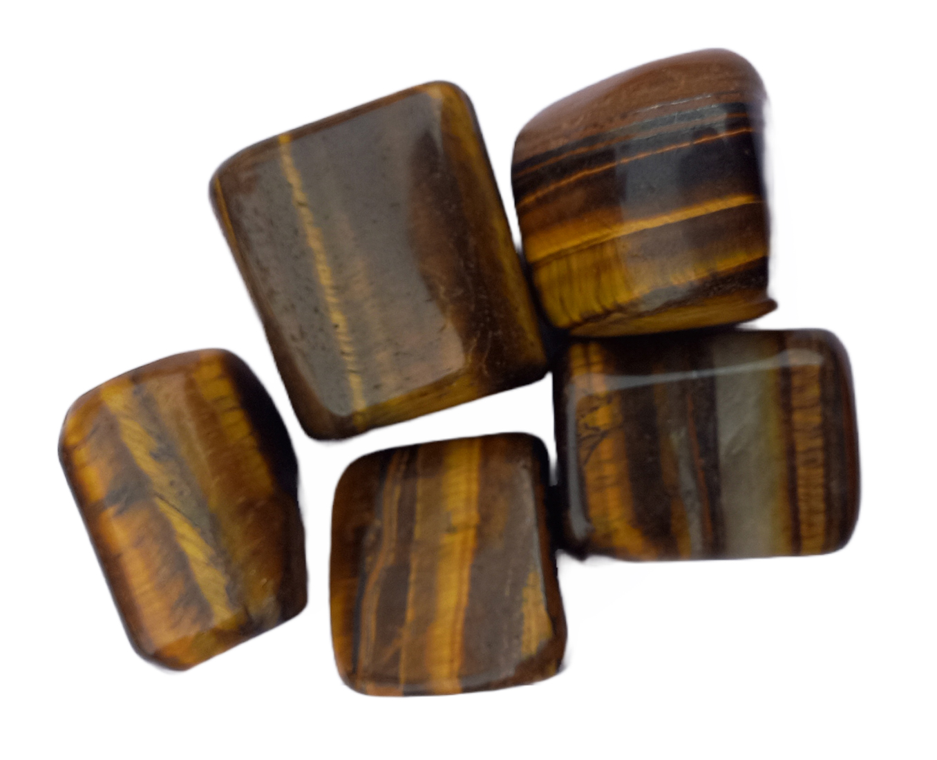 Tiger Eye Tumble Stone For Healing And Meditation (Polished) Brand : Rocksmins 