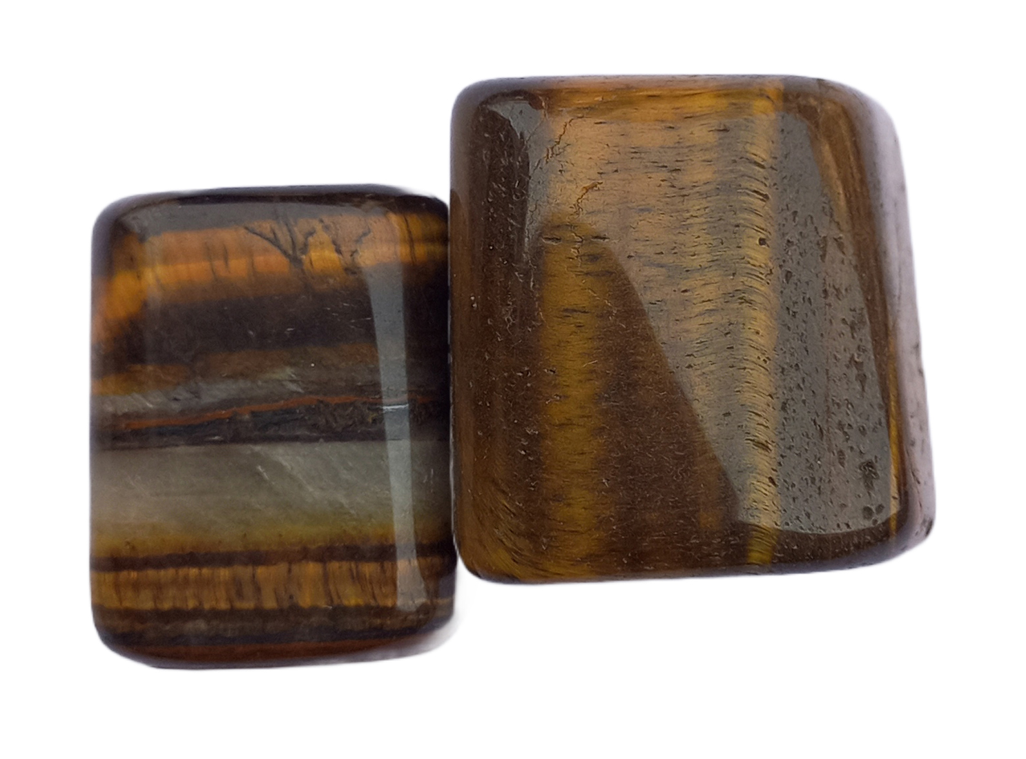 Tiger Eye Tumble Stone For Healing And Meditation (Polished) Brand : Rocksmins 
