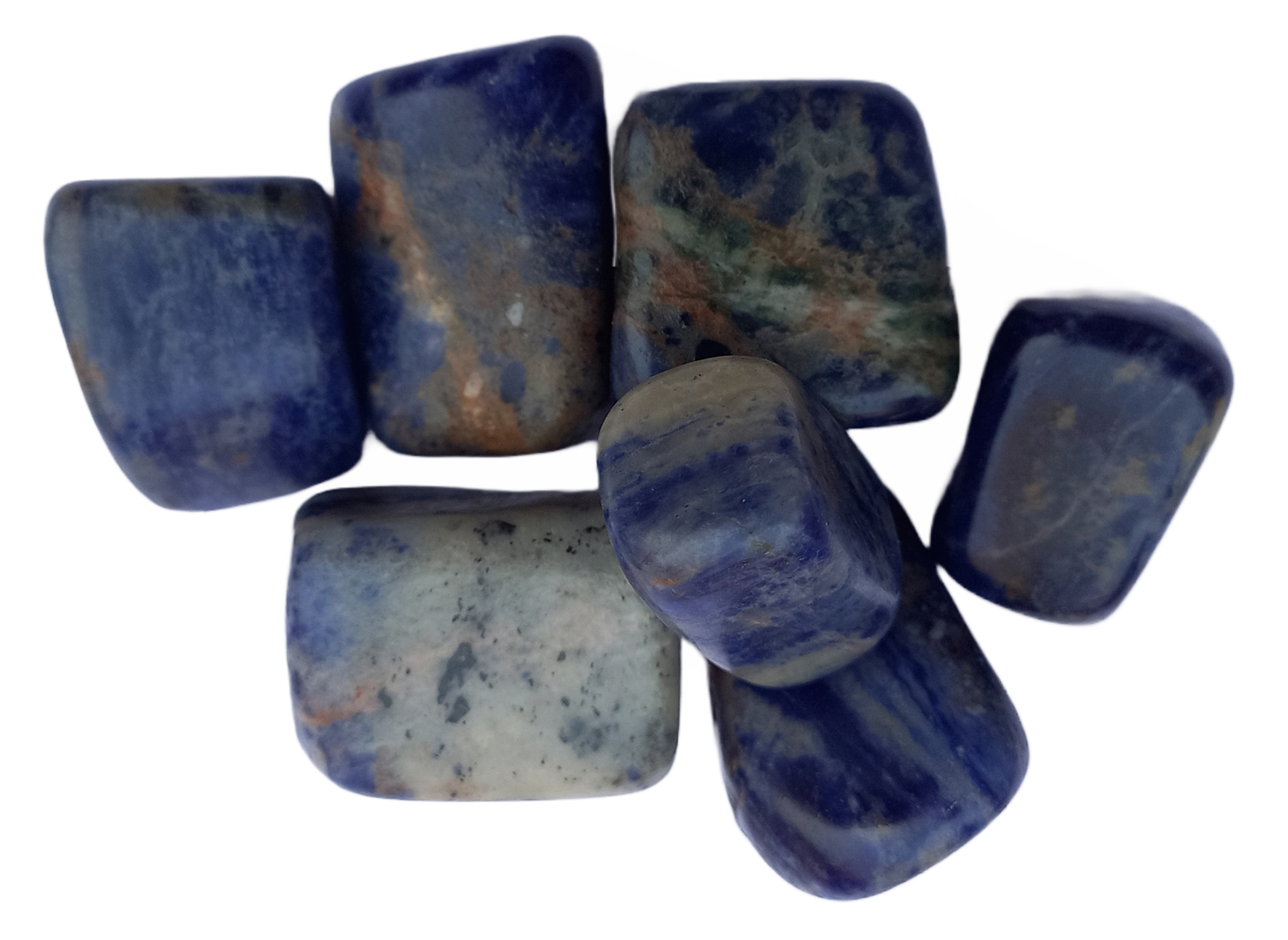 Sodalite Tumble Stone For Healing And Meditation (Polished) Brand : Rocksmins 