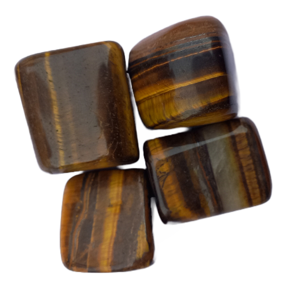 Tiger Eye Tumble Stone For Healing And Meditation (Polished) Brand : Rocksmins 
