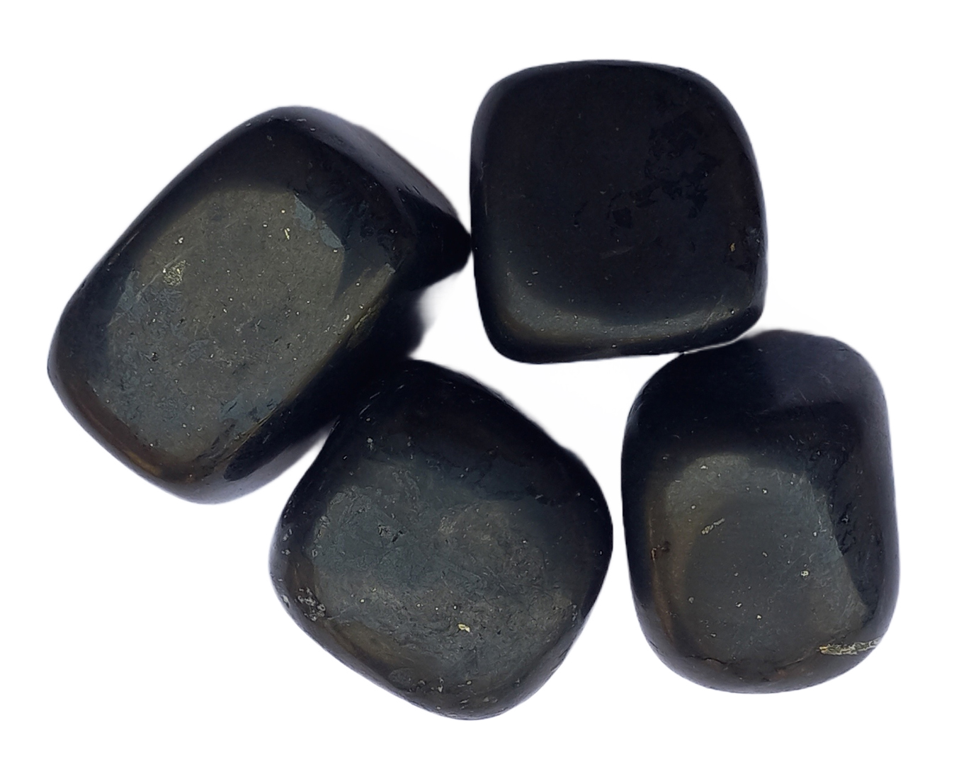 Shungite tumble stone for healing and meditation (polished) brand : rocksmins