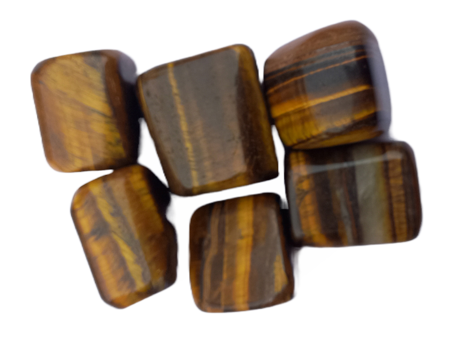 Tiger Eye Tumble Stone For Healing And Meditation (Polished) Brand : Rocksmins 
