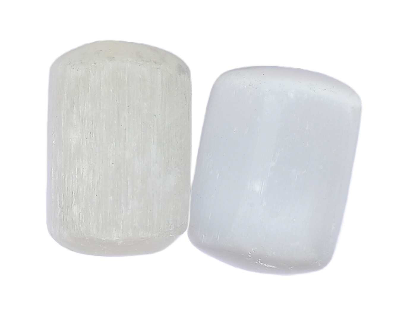 Selenite White tumble stone for healing and meditation (polished) brand : rocksmins