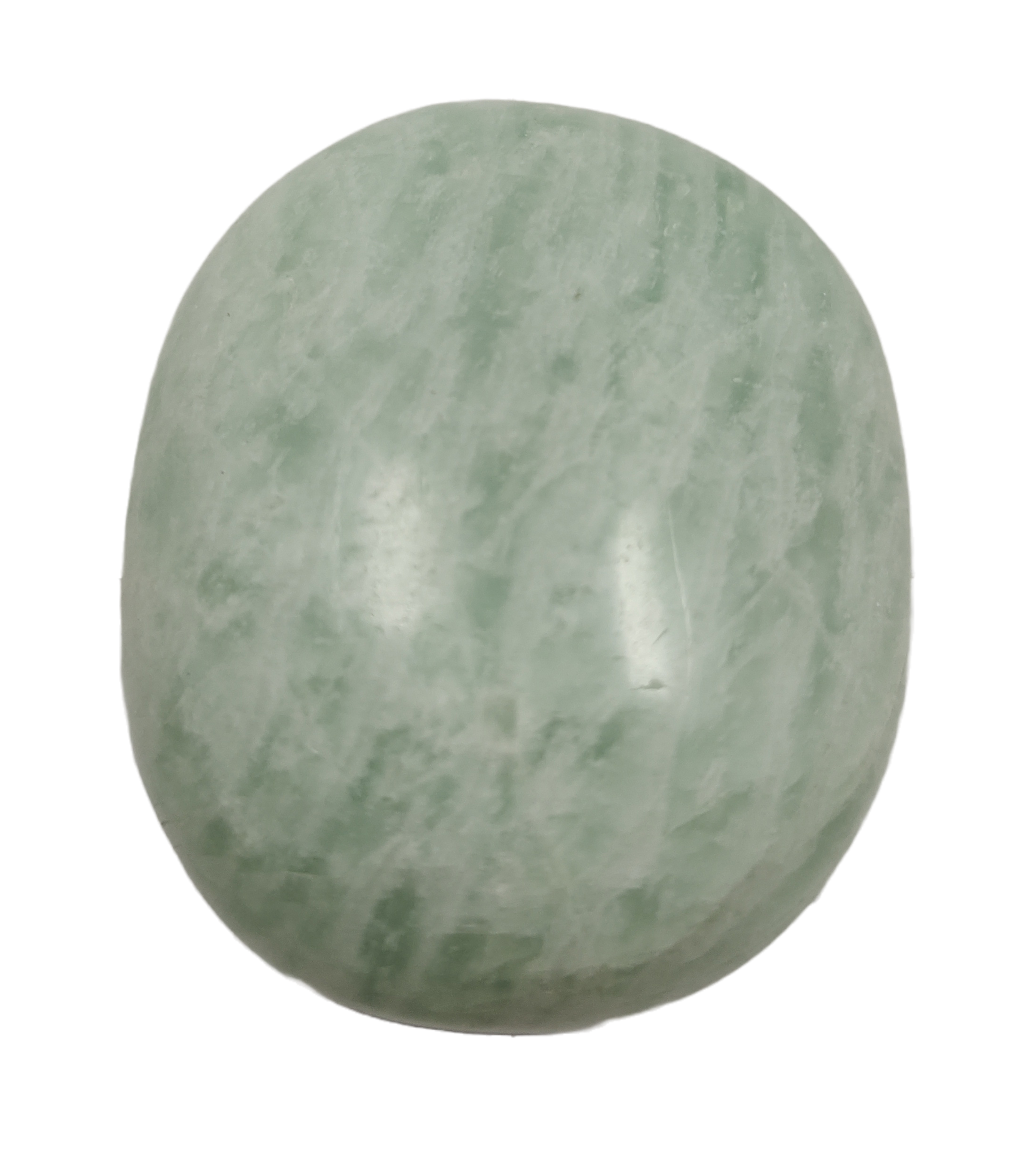 Amazonite Palm Stone for Healing And Meditation (Polished) Brand : Rocksmins