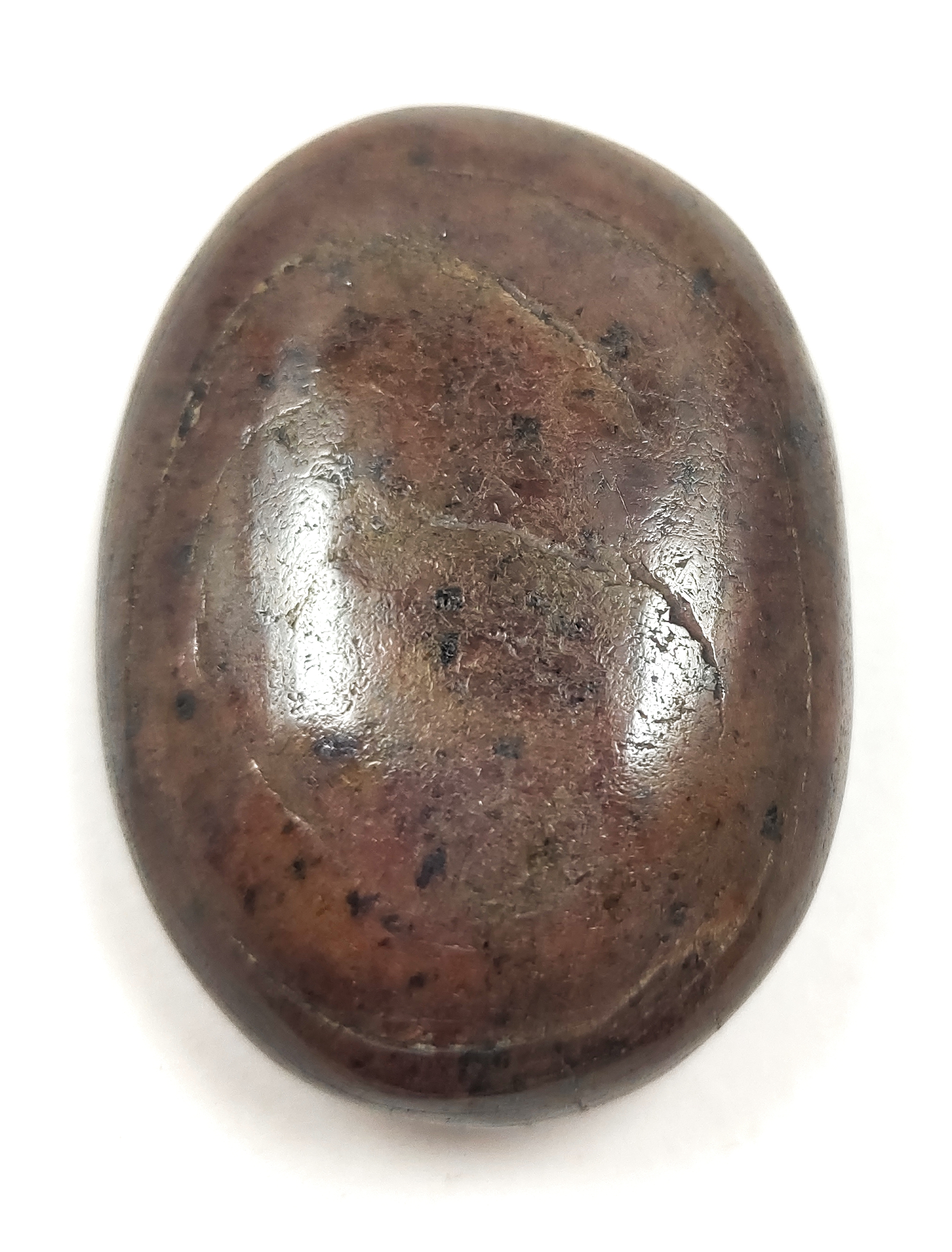 Garnet Palm Stone For Healing And Meditation (Polished) Brand : Rocksmins
