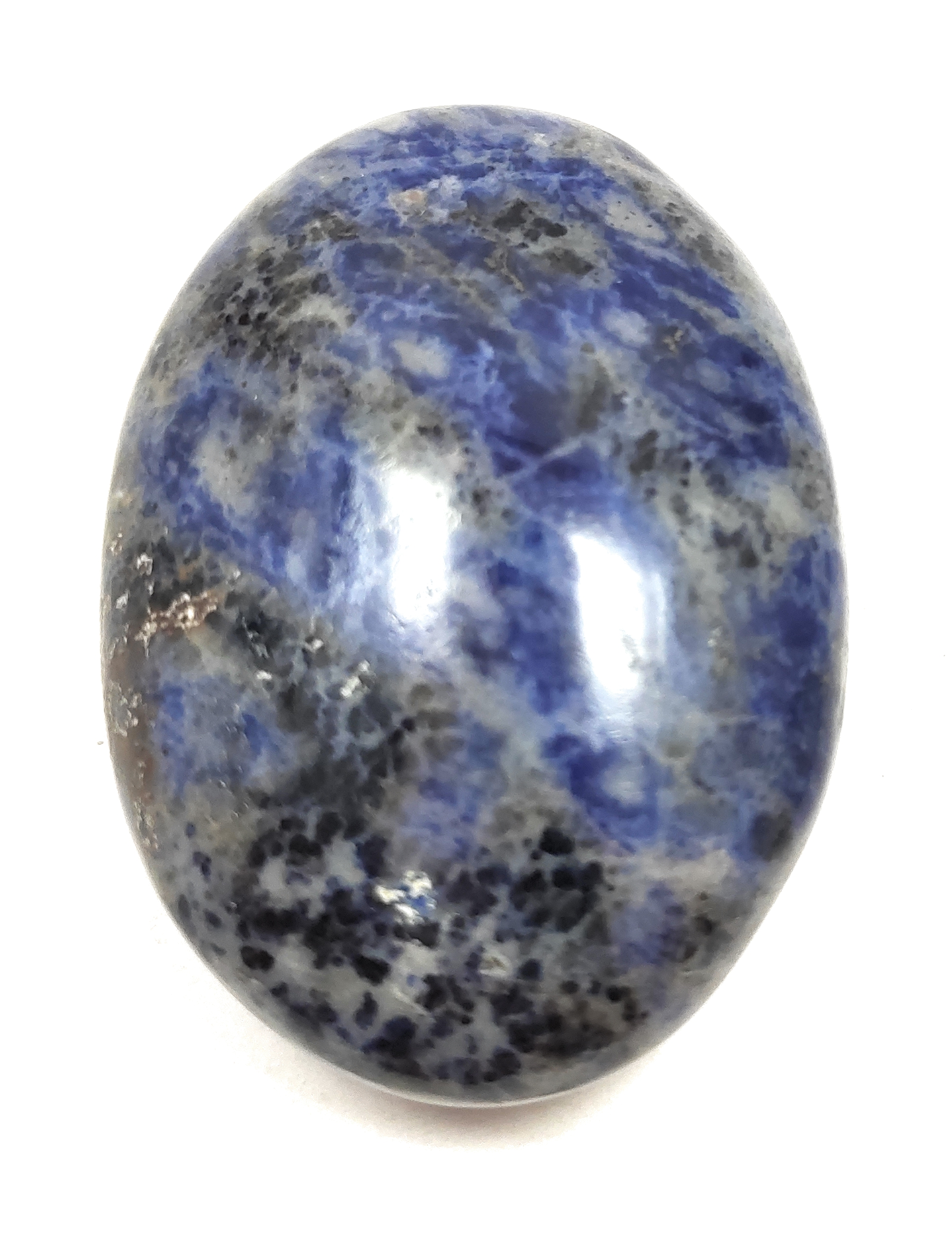 Sodalite Palm Stone For Healing And Meditation (Polished) Brand : Rocksmins