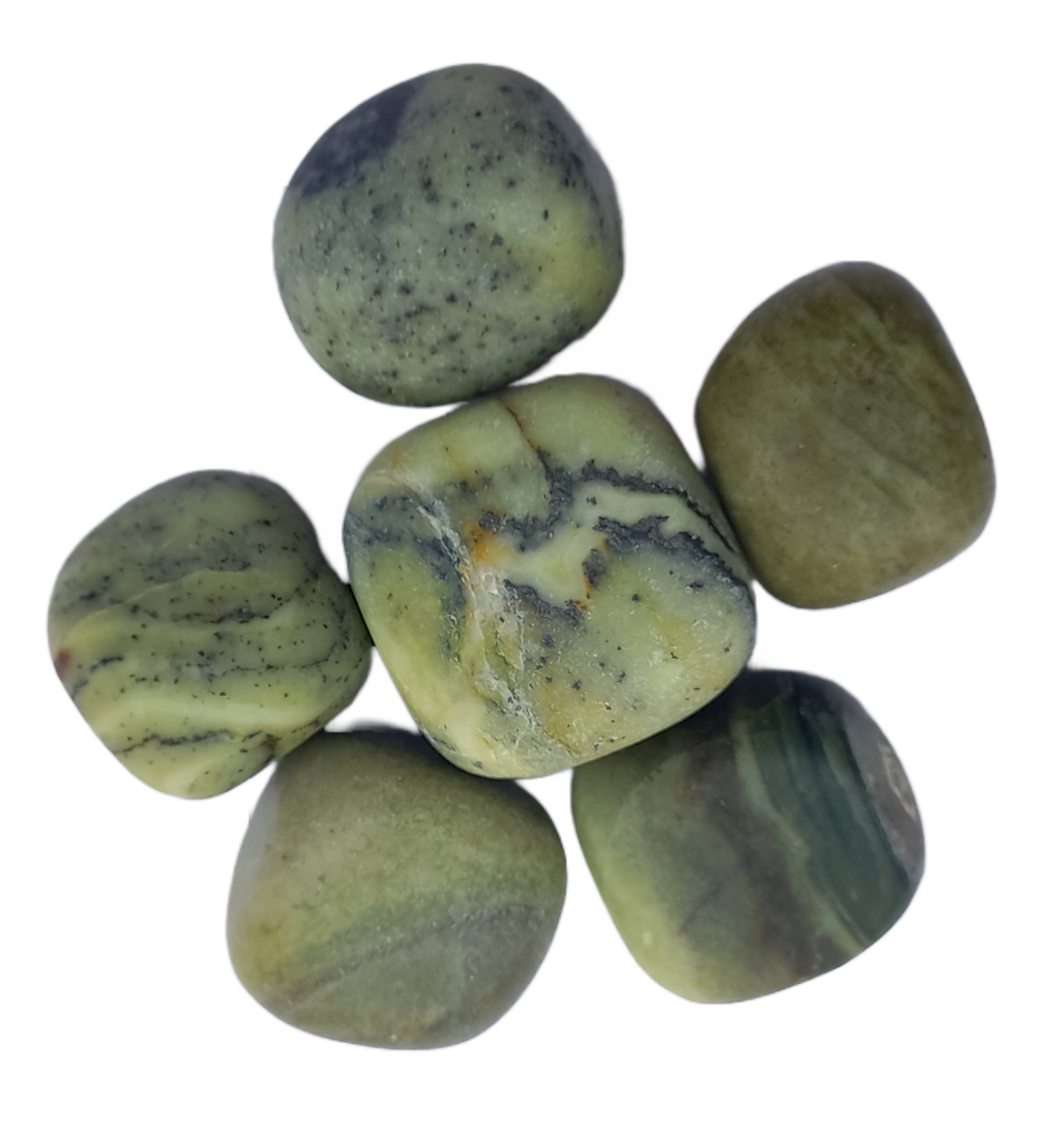 Serpentine Palm Stone For Healing And Meditation (Polished) Brand : Rocksmins