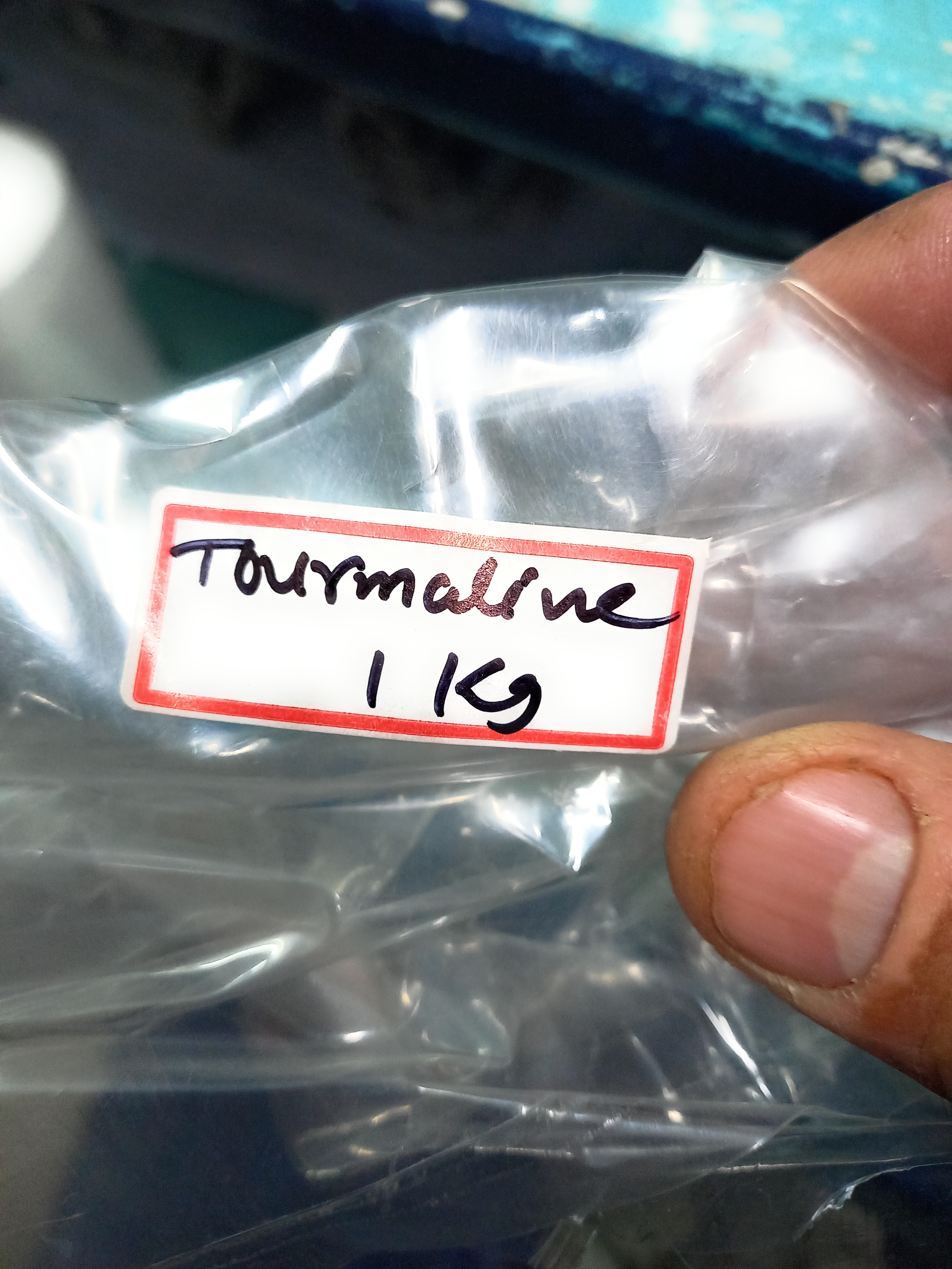 Tourmaline Palm Stone For Healing And Meditation (Polished) Brand : Rocksmins