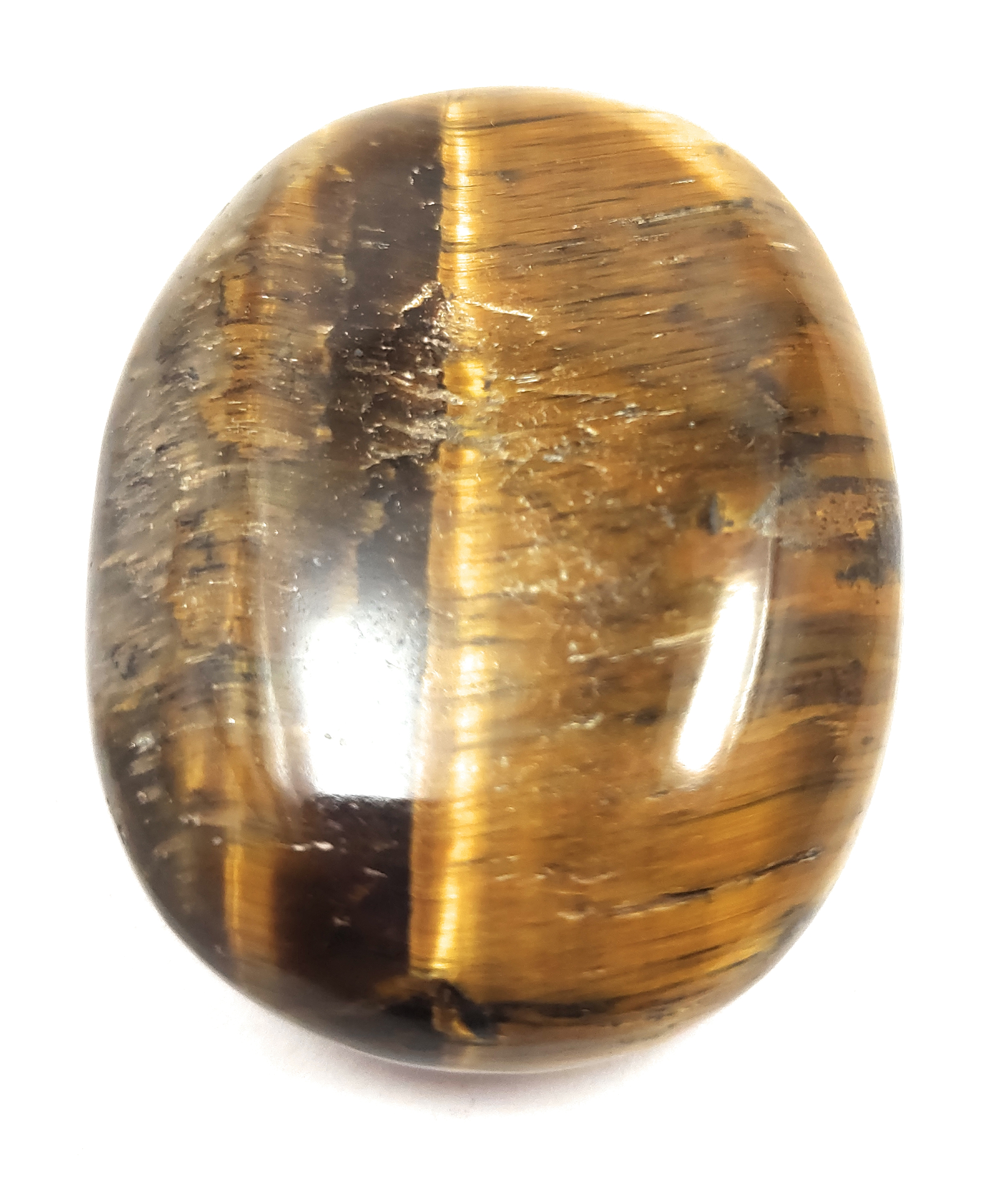 Tiger Eye Palm Stone For Healing And Meditation (Polished) Brand : Rocksmins