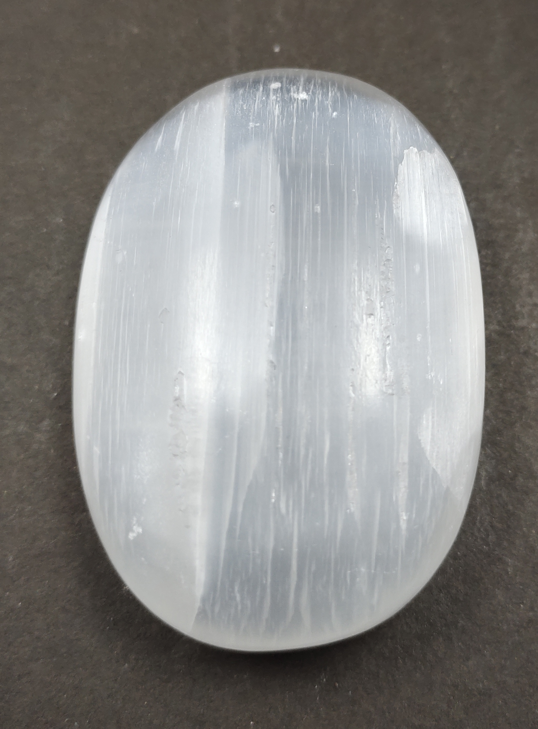 Selenite Palm Stone For Healing And Meditation (Polished) Brand : Rocksmins