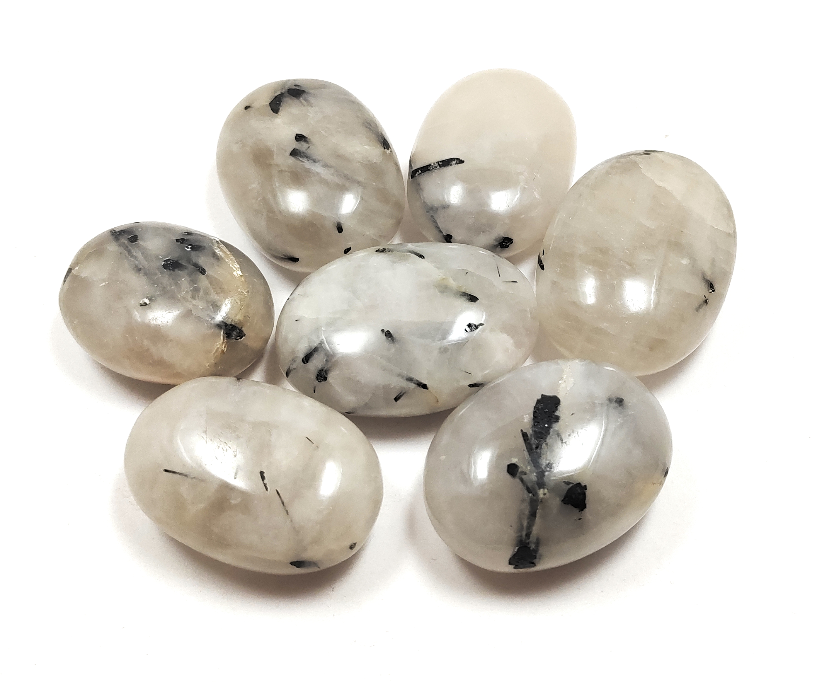 Rutile AAA  Palm Stone For Healing And Meditation (Polished) Brand : Rocksmins