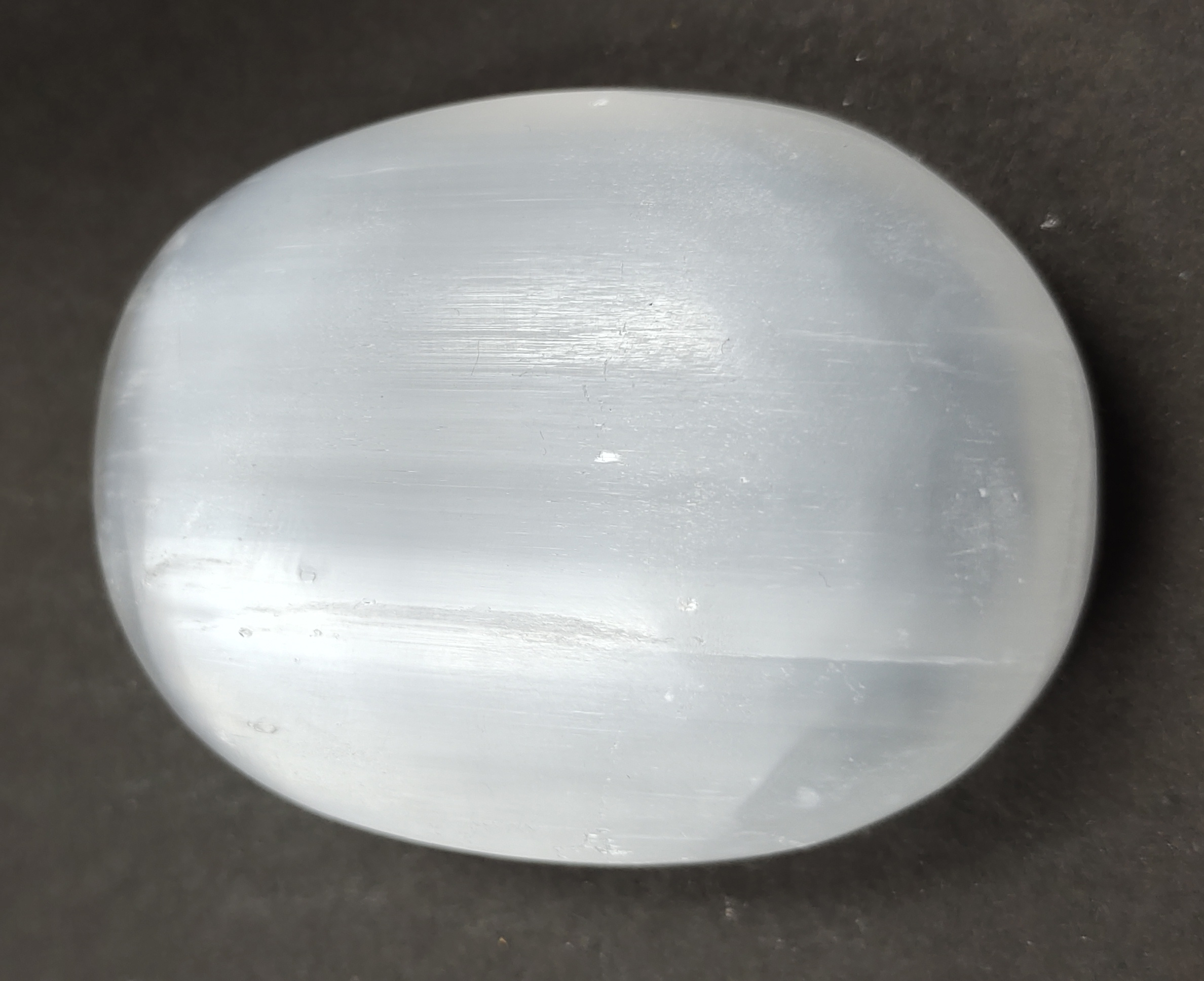 Selenite Palm Stone For Healing And Meditation (Polished) Brand : Rocksmins