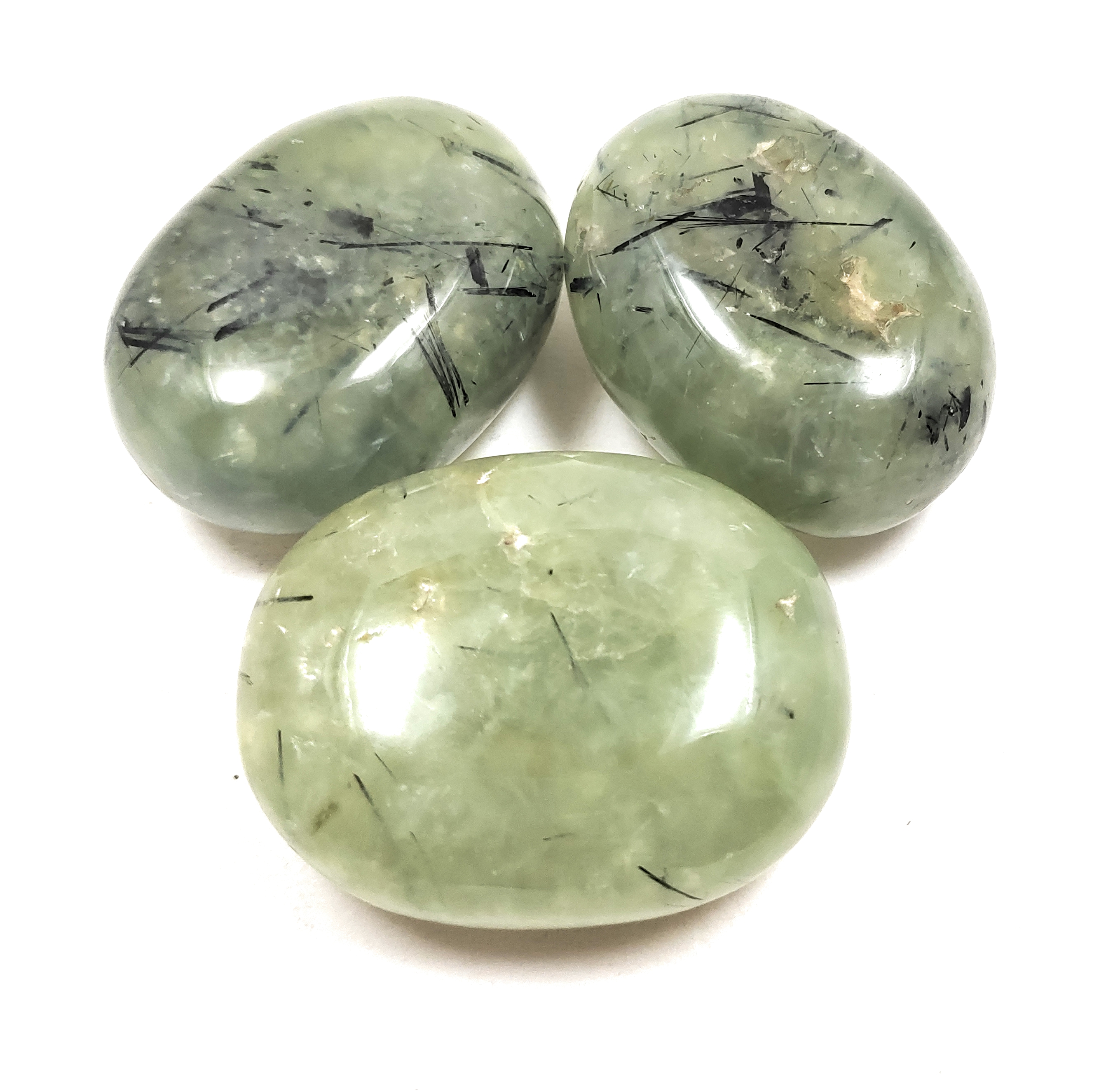 Prehnite Palm Stone For Healing And Meditation (Polished) Brand : Rocksmins