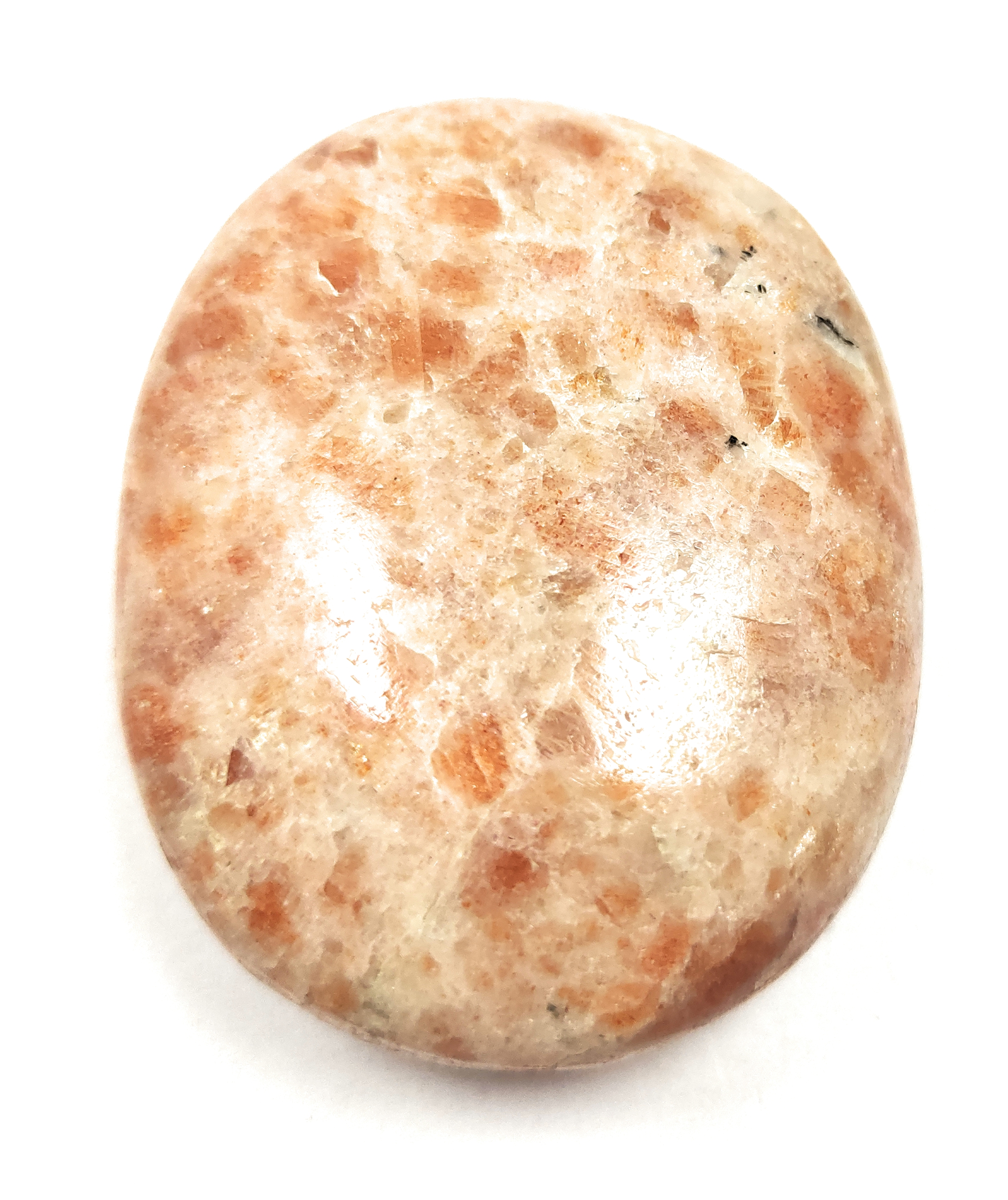 Sunstone Palm Stone For Healing And Meditation (Polished) Brand : Rocksmins